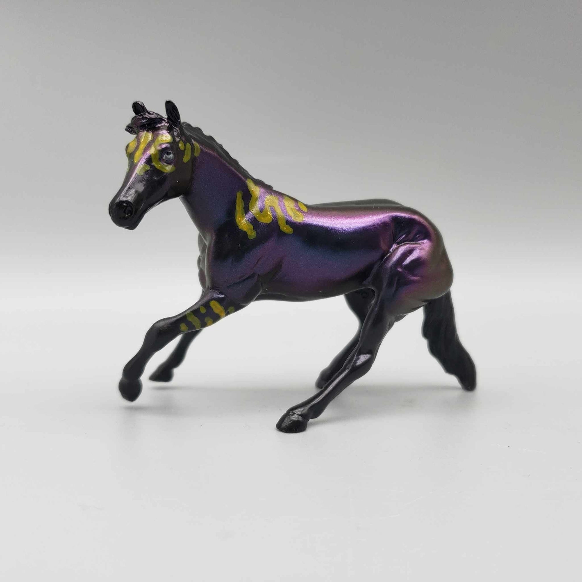 Drads &amp; Calf OOAK Colorshift Black Blacklight Reactive Cutter &amp; Alien Calf Chip LE-30 By Jess Hamill Moonlight Madness 2023 MM23