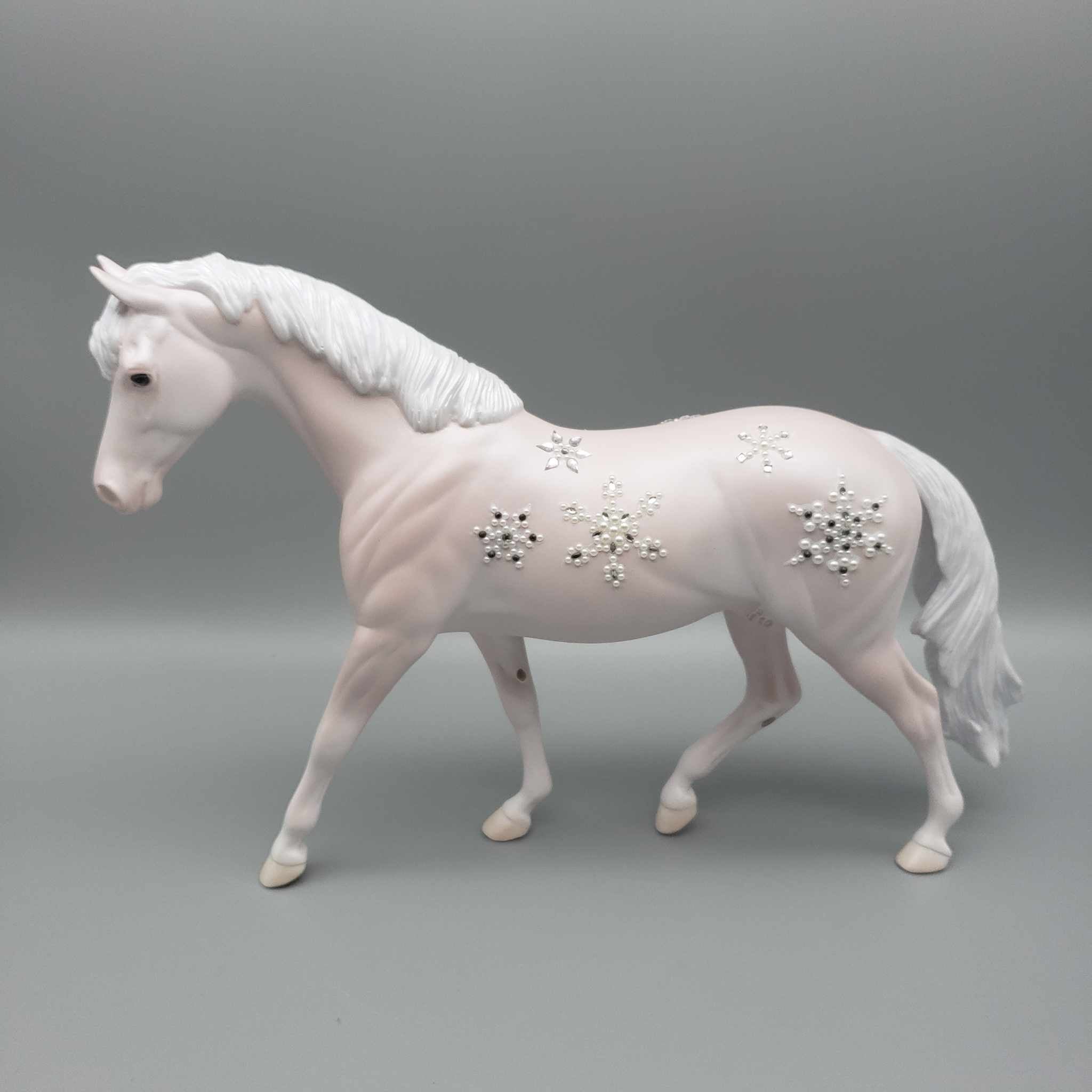 Season Sparkle OOAK Pink Bling Pony And Pillow Set By Jess Hamill Facebook Auction Holiday Sale HS23