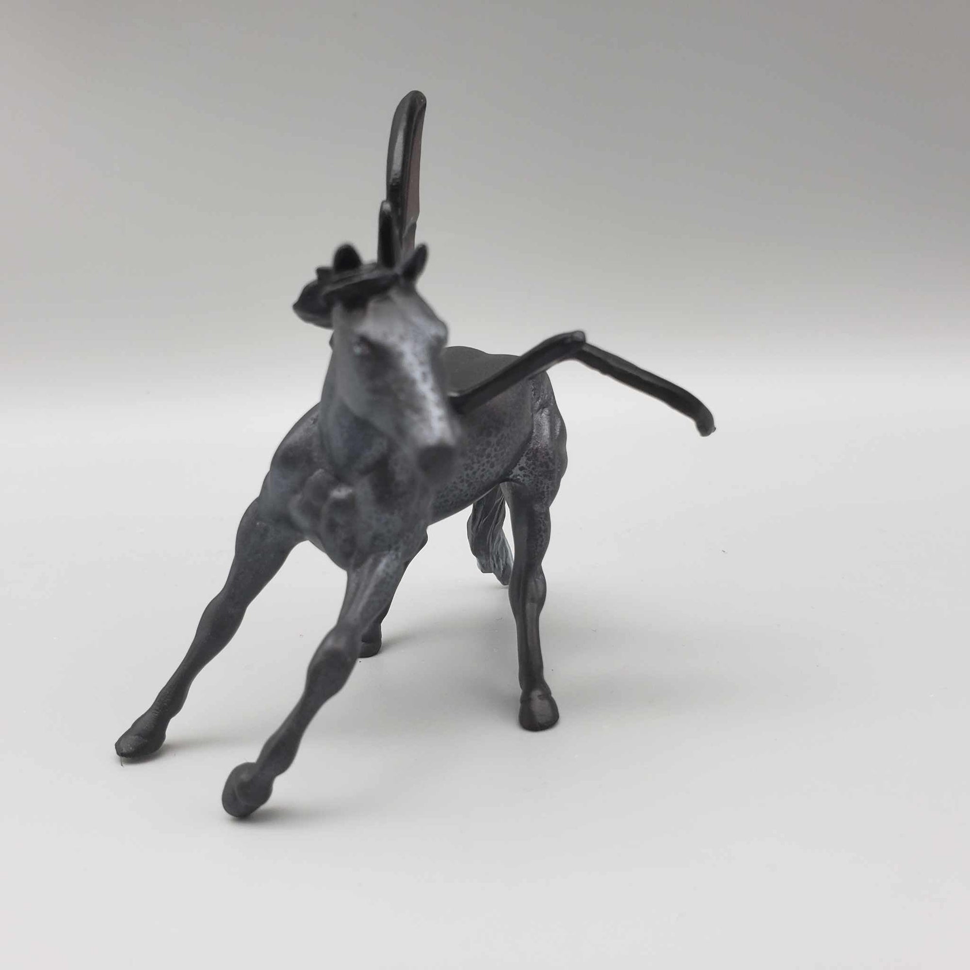 Obsidian OOAK Deco Black w/ Maroon Batwing Cutter Chip By Angela Marleau Moonlight Madness 2023 MM23