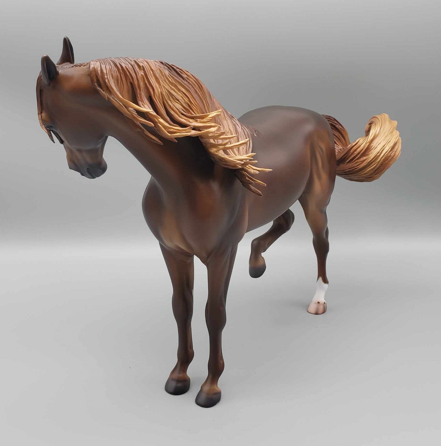 Hellcat OOAK Dark Dappled Chestnut Extreme Custom Andalusian By Caroline Boydston Best Offer 11/20/23