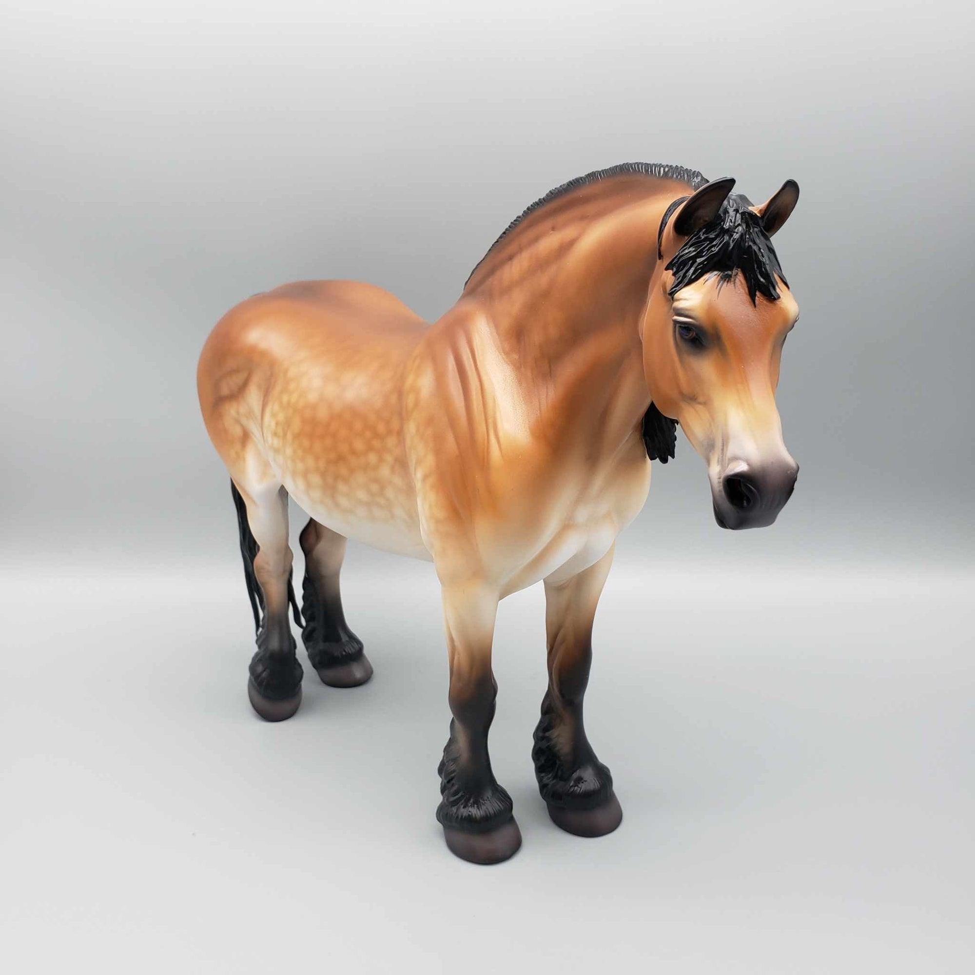 Enola OOAK Dapple Mealy Bay Heavy Draft Mare By Caroline Boydston Best Offer 11/6/23