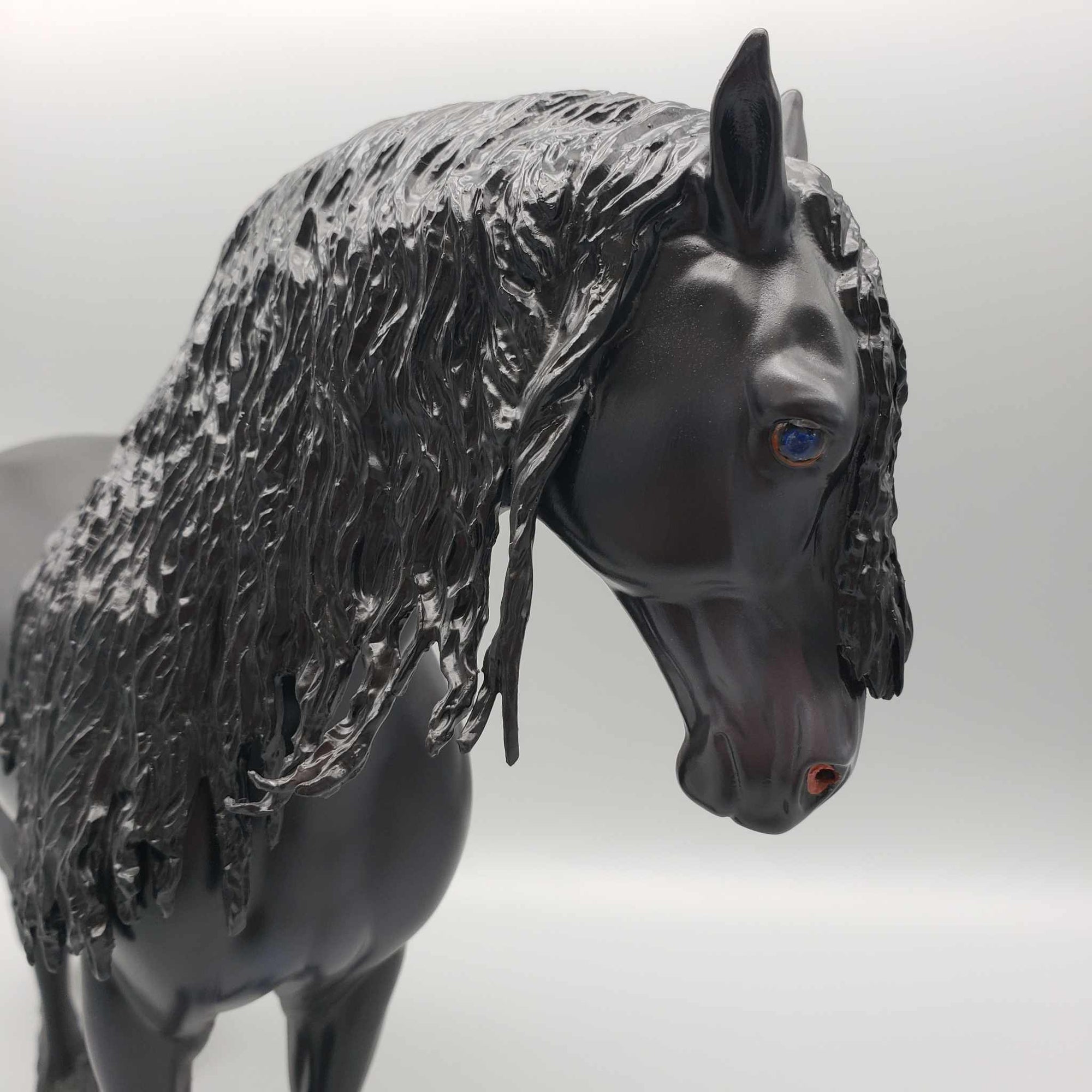 Corsair OOAK Dappled Black Fresian Andalusian By Caroline Boydston Best Offer 11/6/23