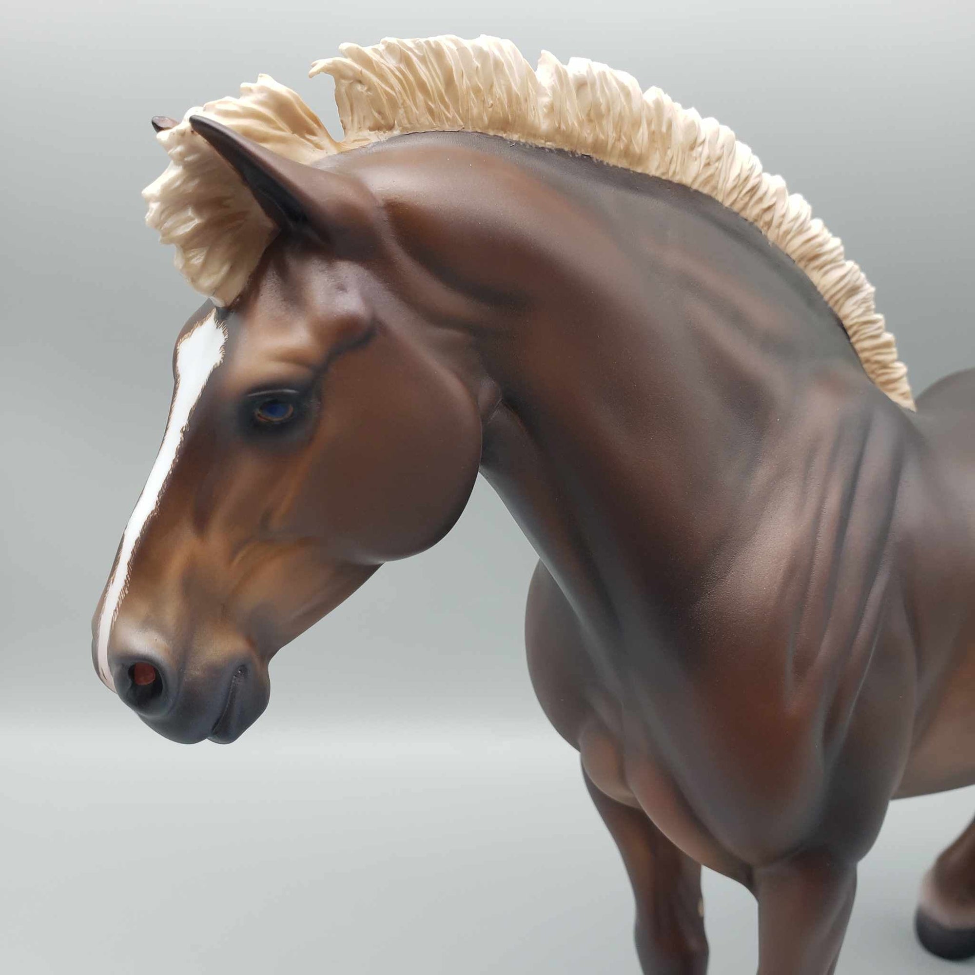 Bell OOAK Dappled Dark Chestnut Heavy Draft Mare By Caroline Boydston Best Offer 11/20/23