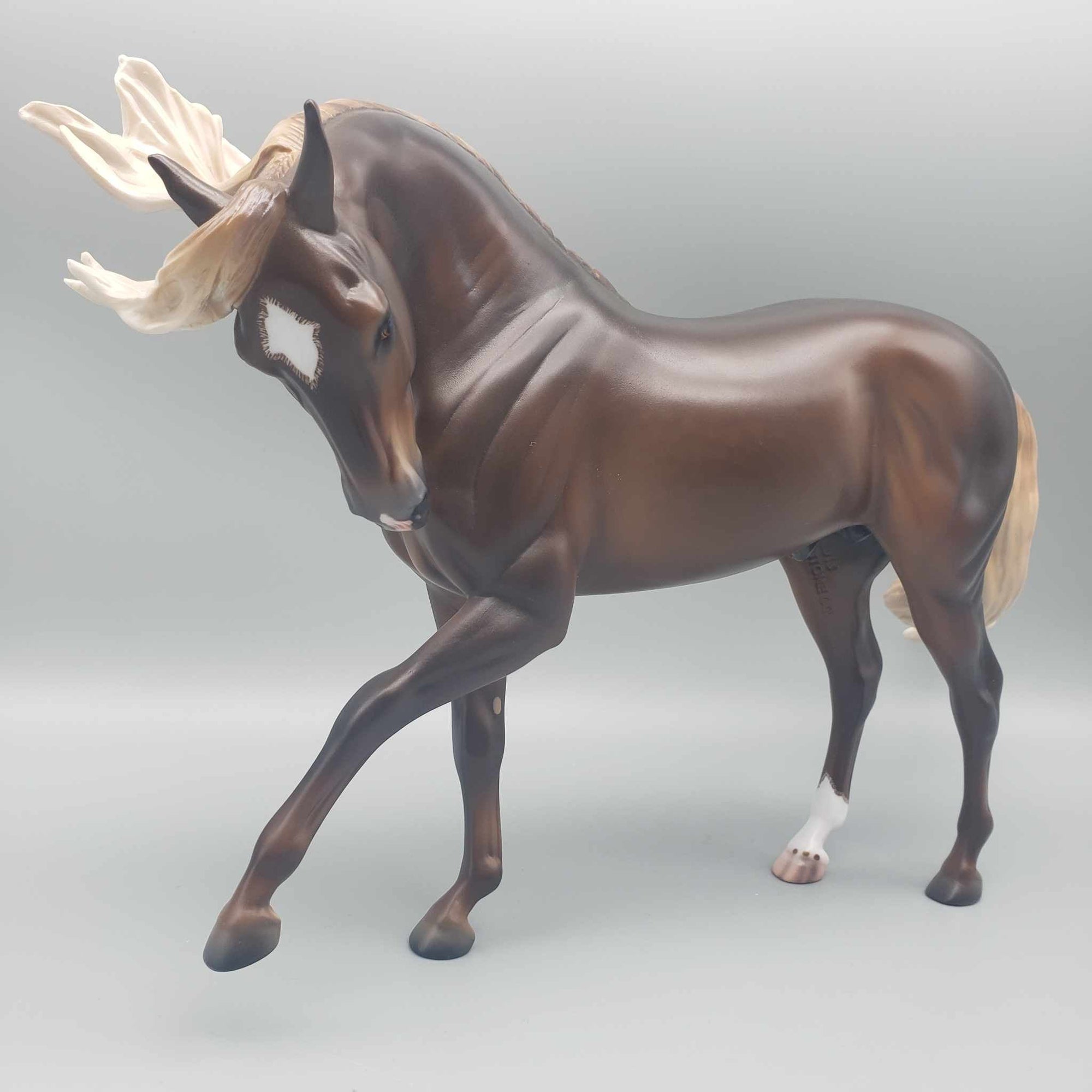 Starman OOAK Dappled Liver Chestnut Extreme Custom Andalusian  By Caroline Boydston Best Offer 11/27/23