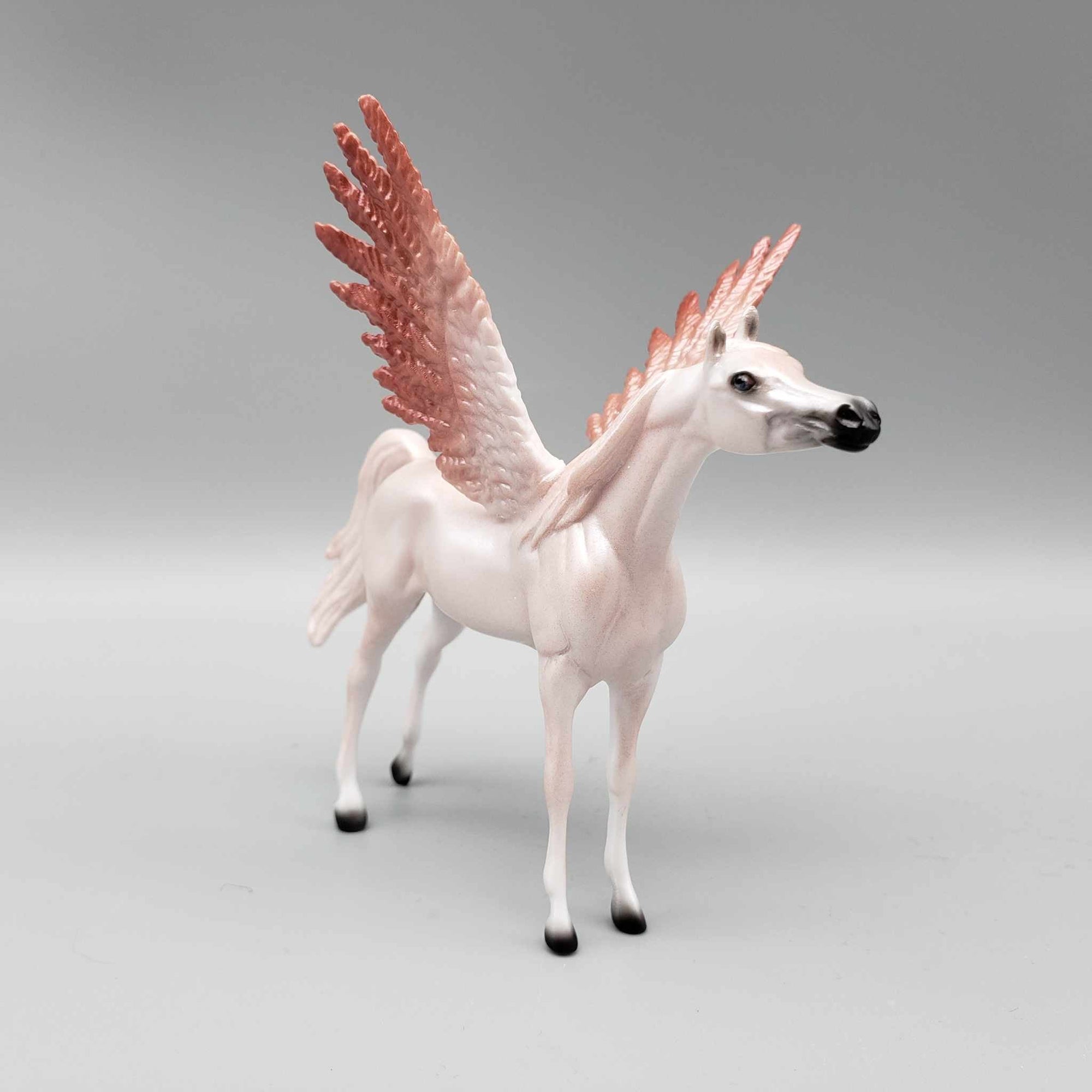 Delighted OOAK Deco Pink Champagne Angel Winged Arabian Chip By Carrie Keller Holiday Sale HS23