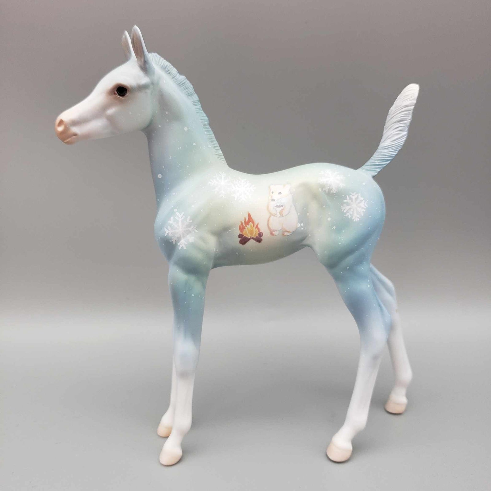 Cozy Cocoa OOAK Deco Polar Bear Arab Foal By Jess Hamill HS23
