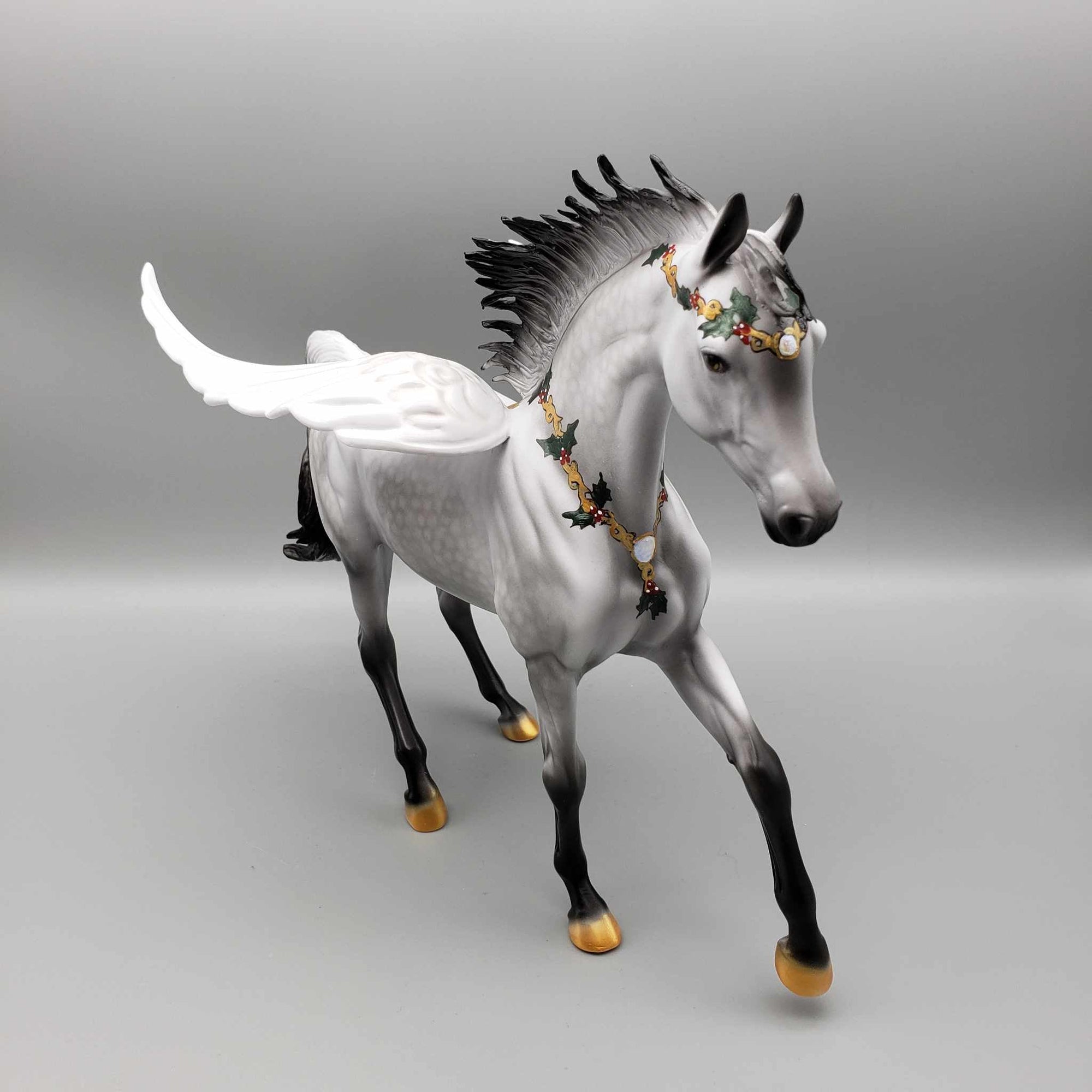 Angel Watching Over You OOAK Angel Wing Dappled Grey Arab Mare By Dawn Quick Holiday Best Offers 12/11/23