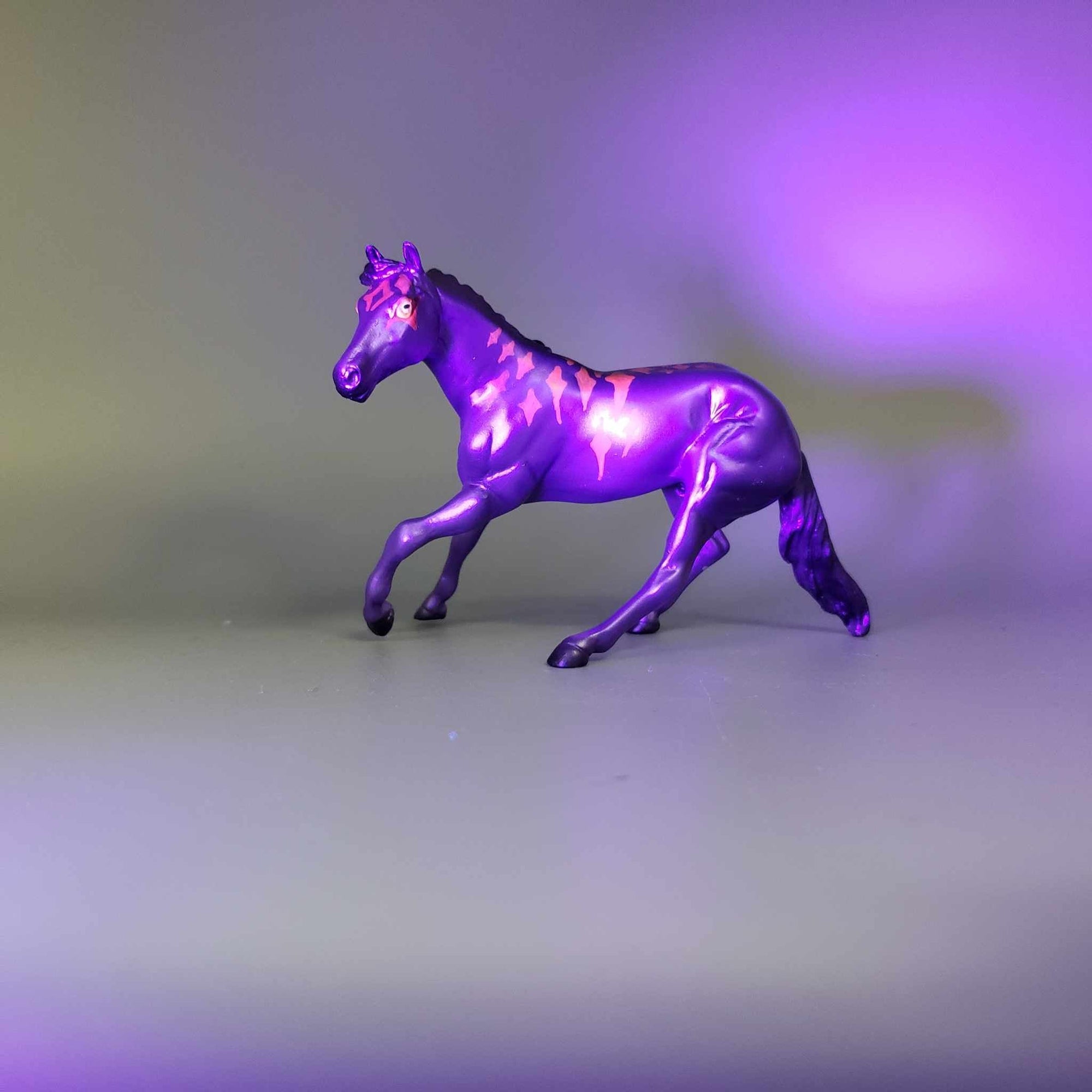 Islans &amp; Calf OOAK Purple Blacklight Reactive Cutter &amp; Alien Calf Chip LE-30 By Jess Hamill Moonlight Madness 2023 MM23