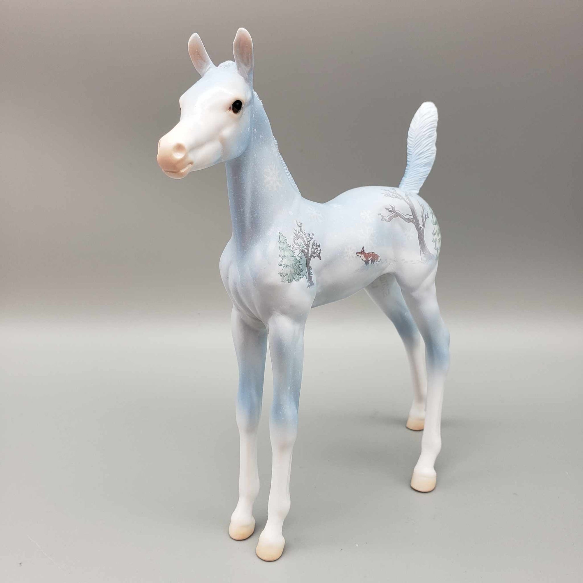 Shiver OOAK Deco Fox in Woods Arab Foal By Jess Hamill HS23