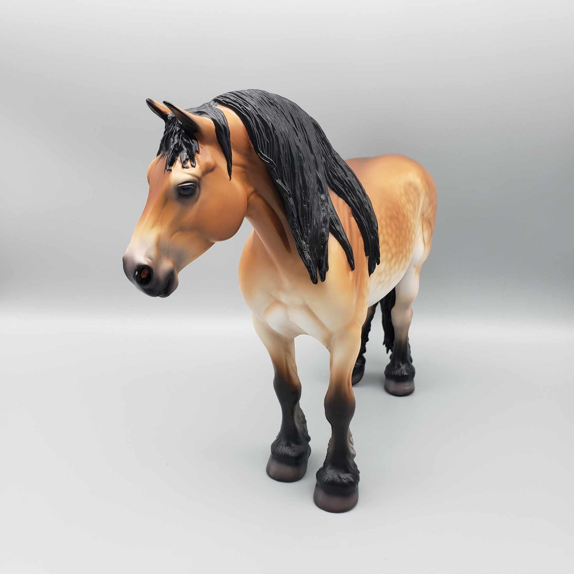 Enola OOAK Dapple Mealy Bay Heavy Draft Mare By Caroline Boydston Best Offer 11/6/23