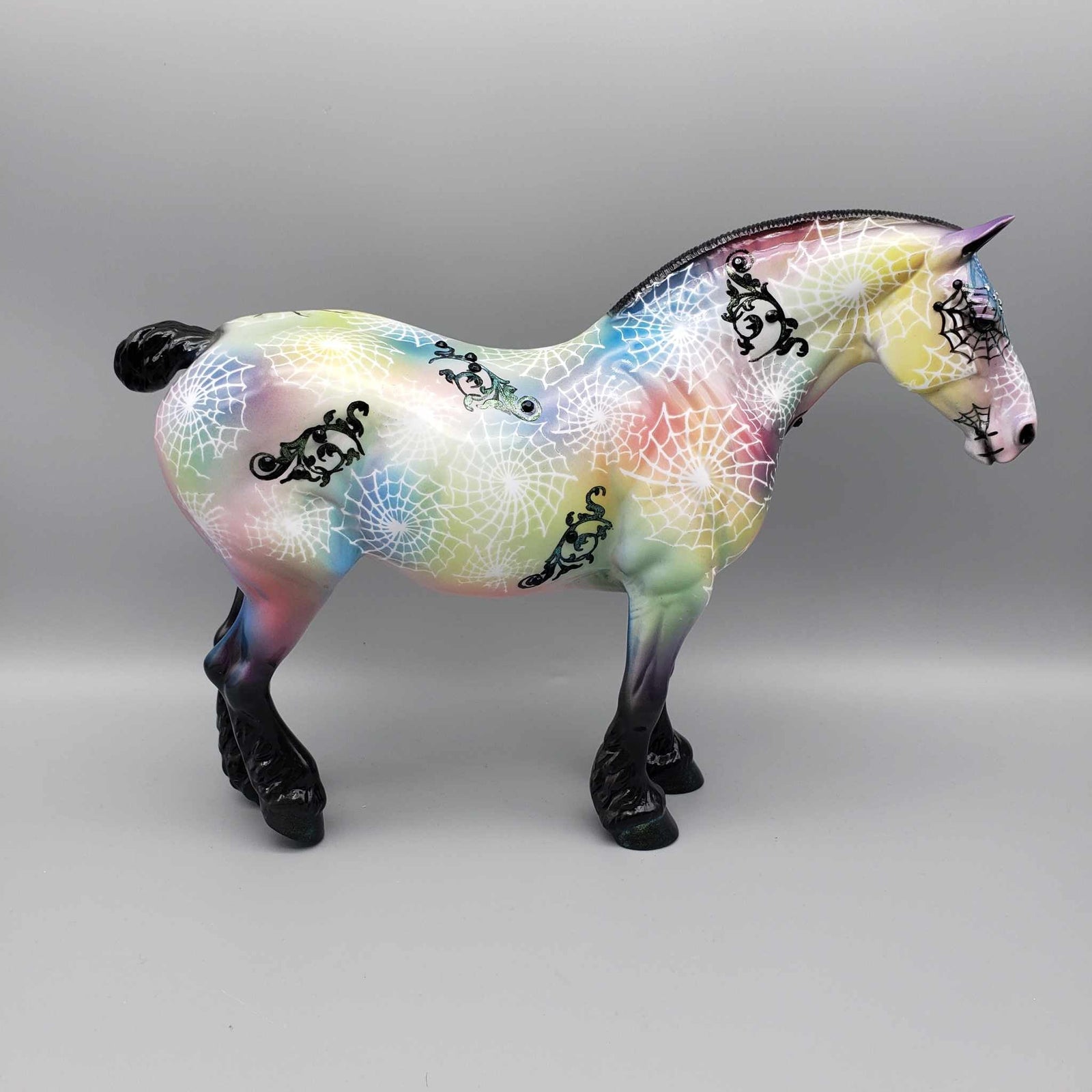 Psychedelic Spider OOAK Deco Heavy Draft By Dawn Quick Moonlight Madness 2023 MM23