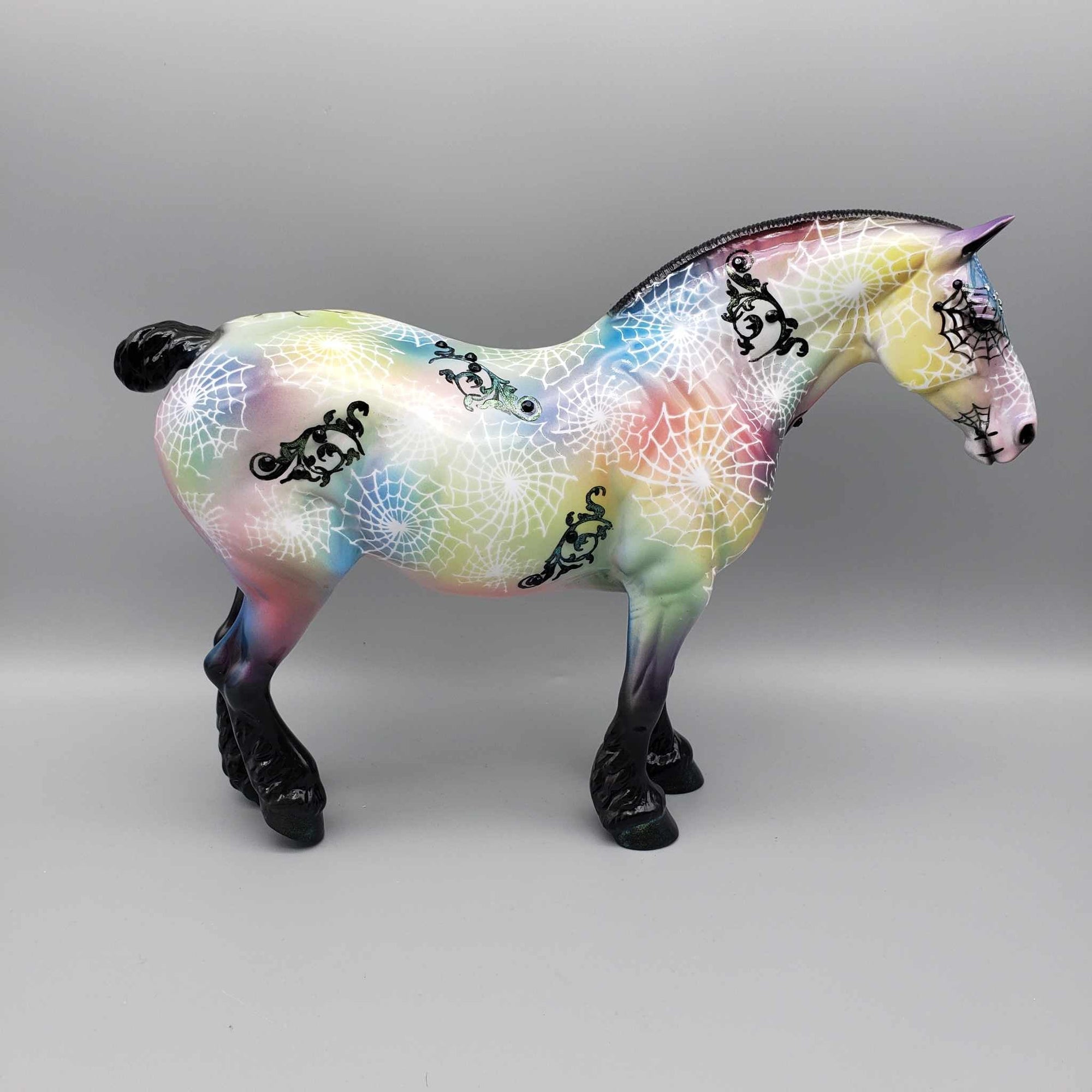 Psychedelic Spider OOAK Deco Heavy Draft By Dawn Quick Moonlight Madness 2023 MM23