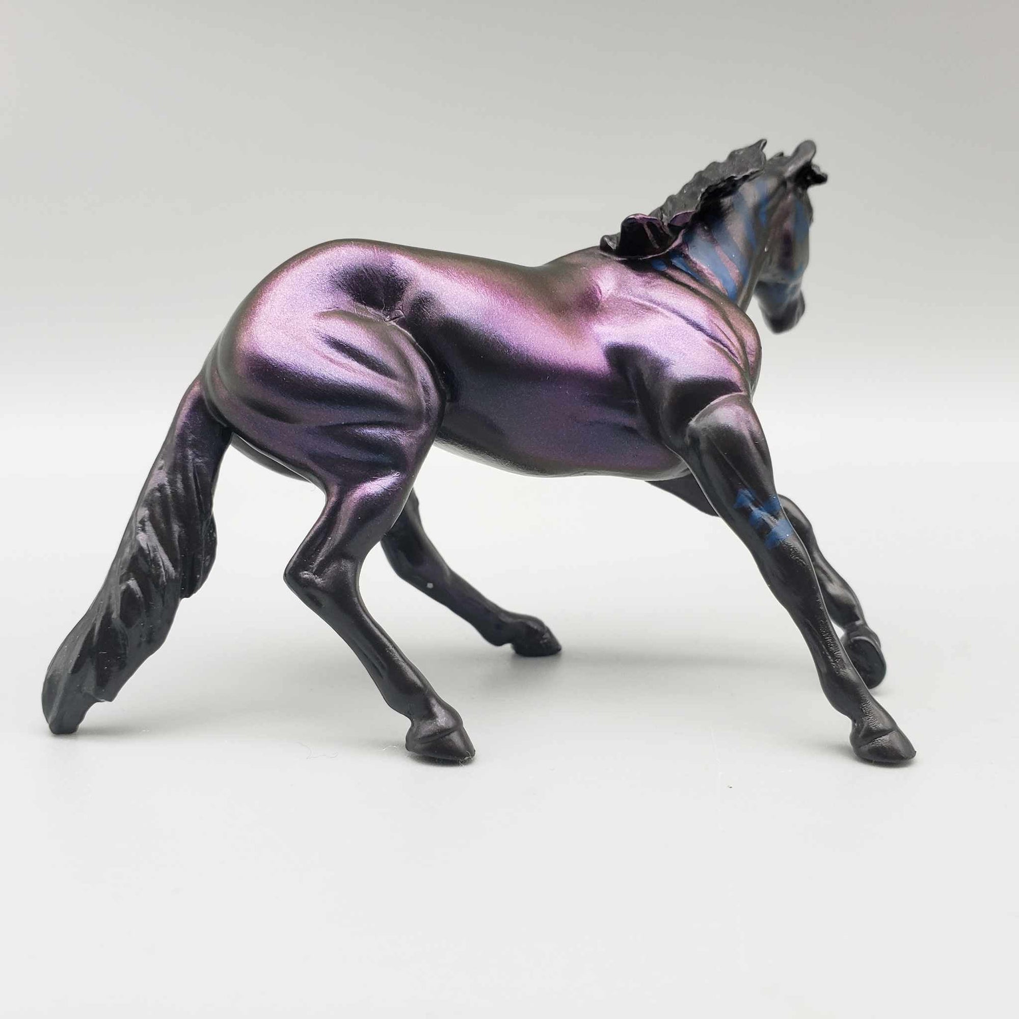 Scrolqik &amp; Calf OOAK Colorshift Black Blacklight Reactive Cutter &amp; Alien Calf Chip LE-30 By Jess Hamill Moonlight Madness 2023 MM23