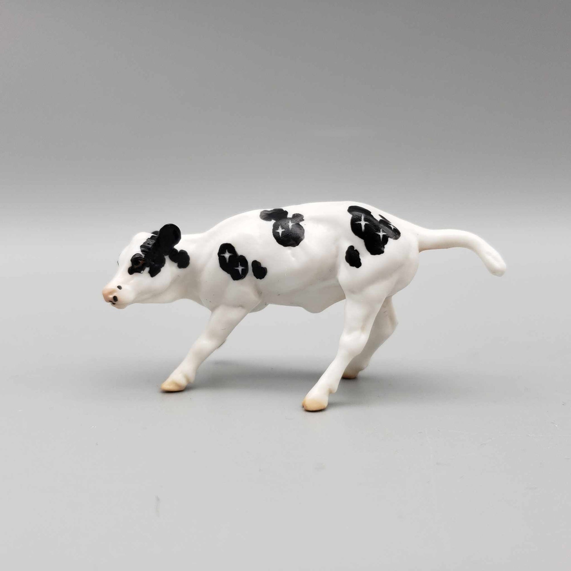 Strans &amp; Calf OOAK Neon Blue Blacklight Reactive Cutter &amp; Alien Calf Chip LE-30 By Jess Hamill Moonlight Madness 2023 MM23