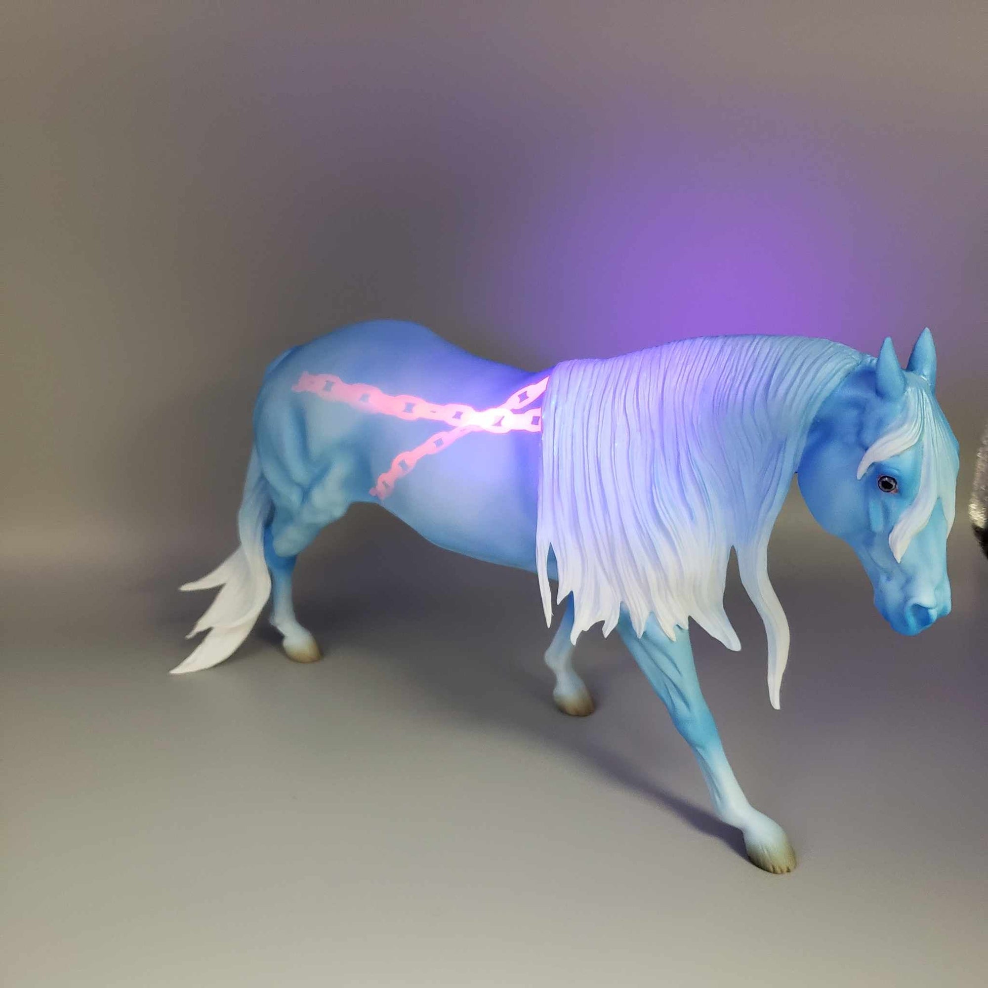 Lost and Tormented OOAK Deco Blue Remington with Black Light Reactive Chains By Ashley Palmer BEST OFFER Moonlight Madness 2023 MM23