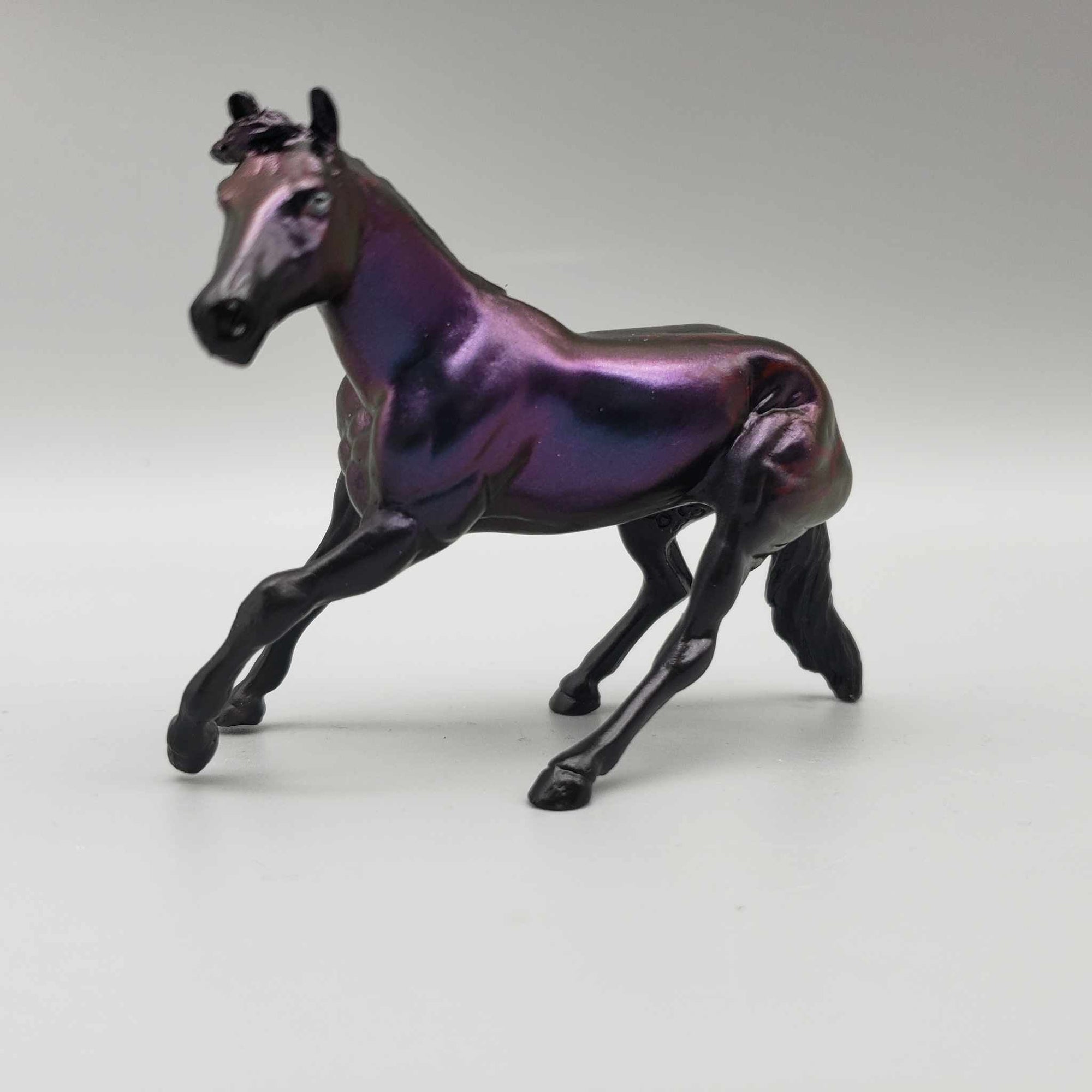 Khodrik &amp; Calf OOAK Colorshift Black Blacklight Reactive Cutter &amp; Alien Calf Chip LE-30 By Jess Hamill Moonlight Madness 2023 MM23