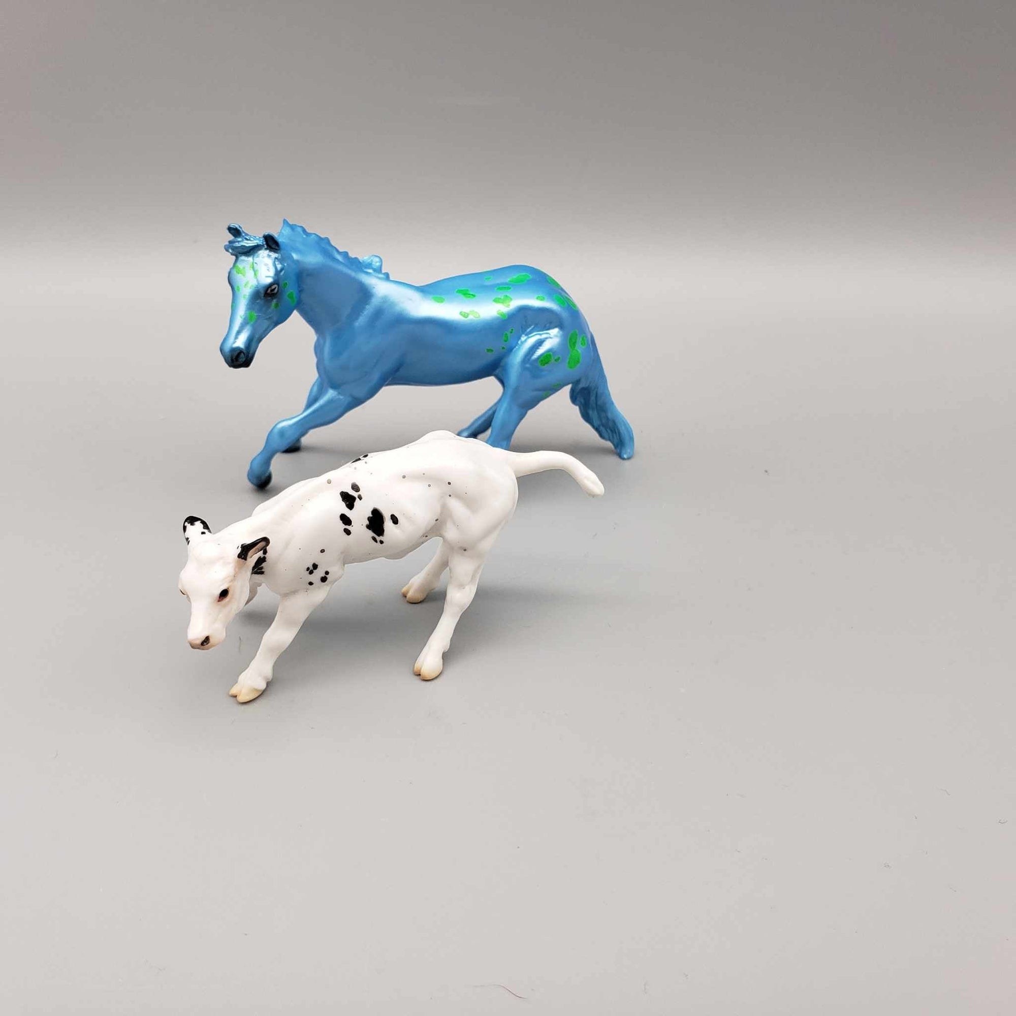 Scuviets &amp; Calf OOAK Neon Blue Blacklight Reactive Cutter &amp; Alien Calf Chip LE-30 By Jess Hamill Moonlight Madness 2023 MM23