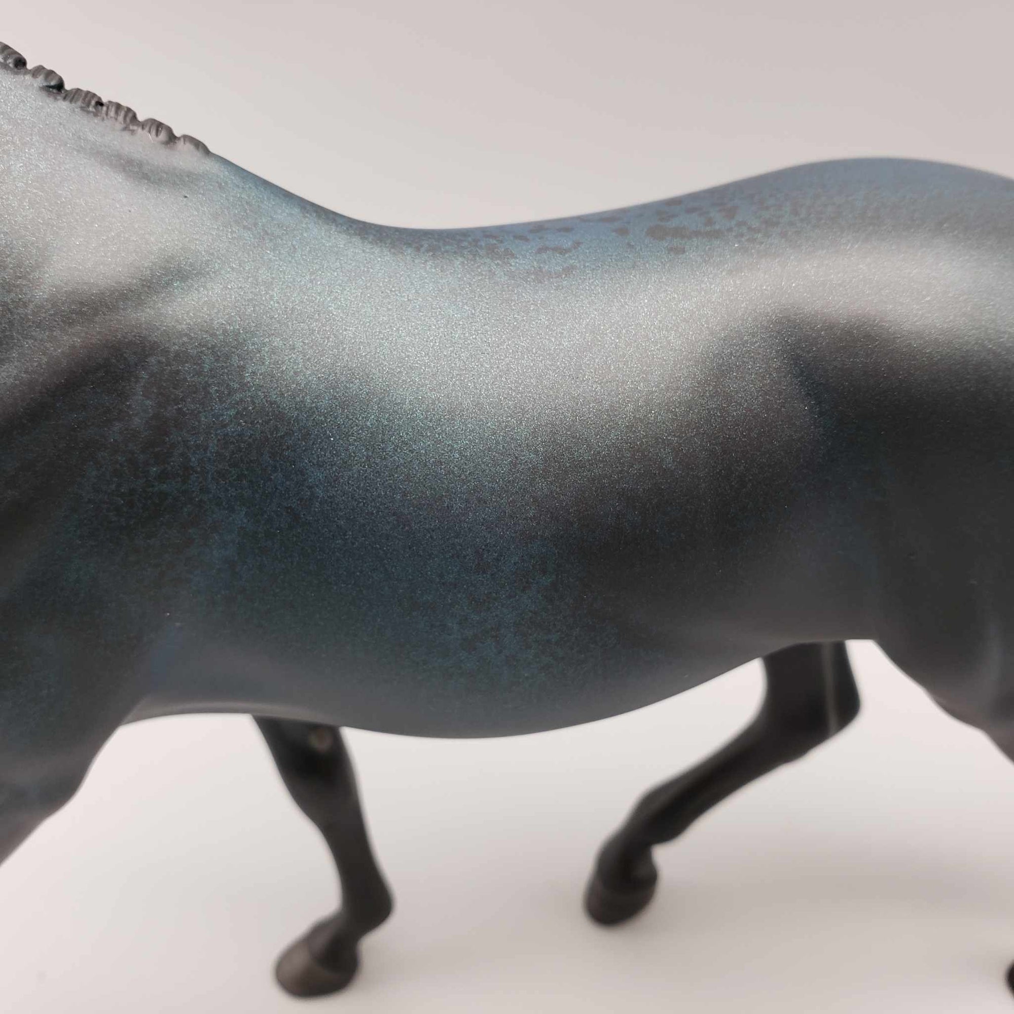 Dart Frog OOAK Deco Green  Frog Pattern Blacklight Reactive By Angela Marleau Moonlight Madness 2023 MM23