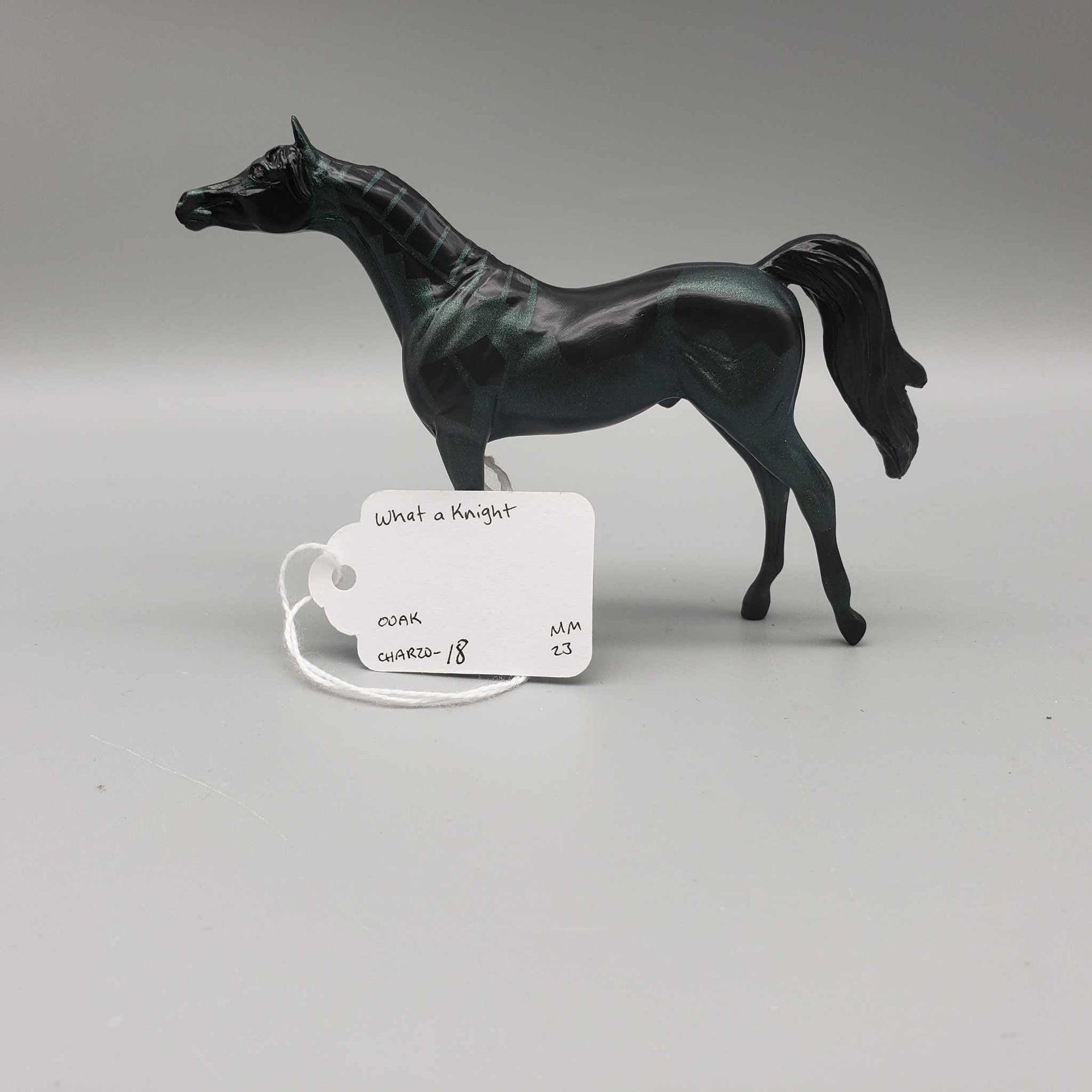 What A Knight OOAK Deco Black/Green Inspired By Scooby-doo Blacklight Reactive  Arabian Chip By Ellen Robbins Moonlight Madness 2023 MM23