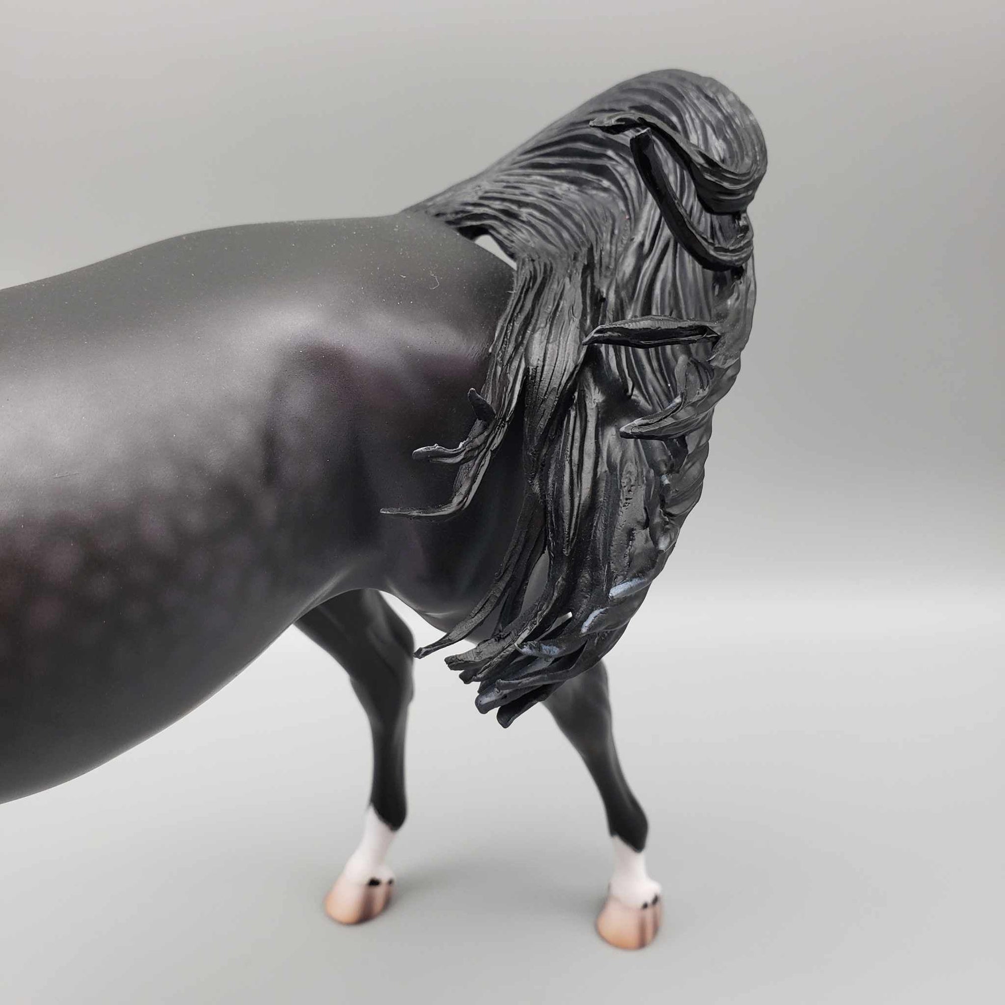 Black Bullet OOAK Dappled Black Arab Stallion By Caroline Boydston Best Offer 11/13/23