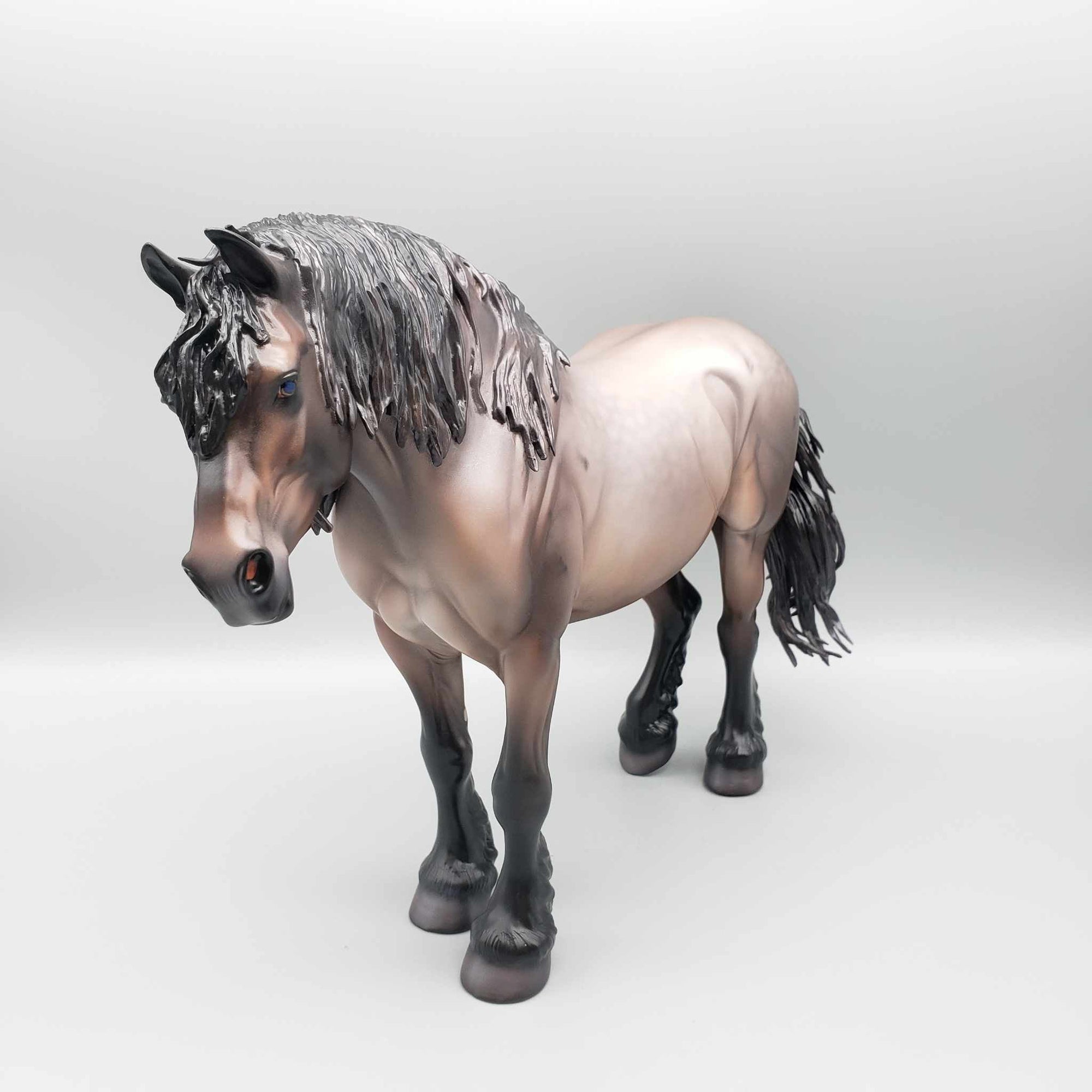 Embraer OOAK Dappled Bay Roan Heavy Draft Mare By Caroline Boydston Best Offer 11/6/23