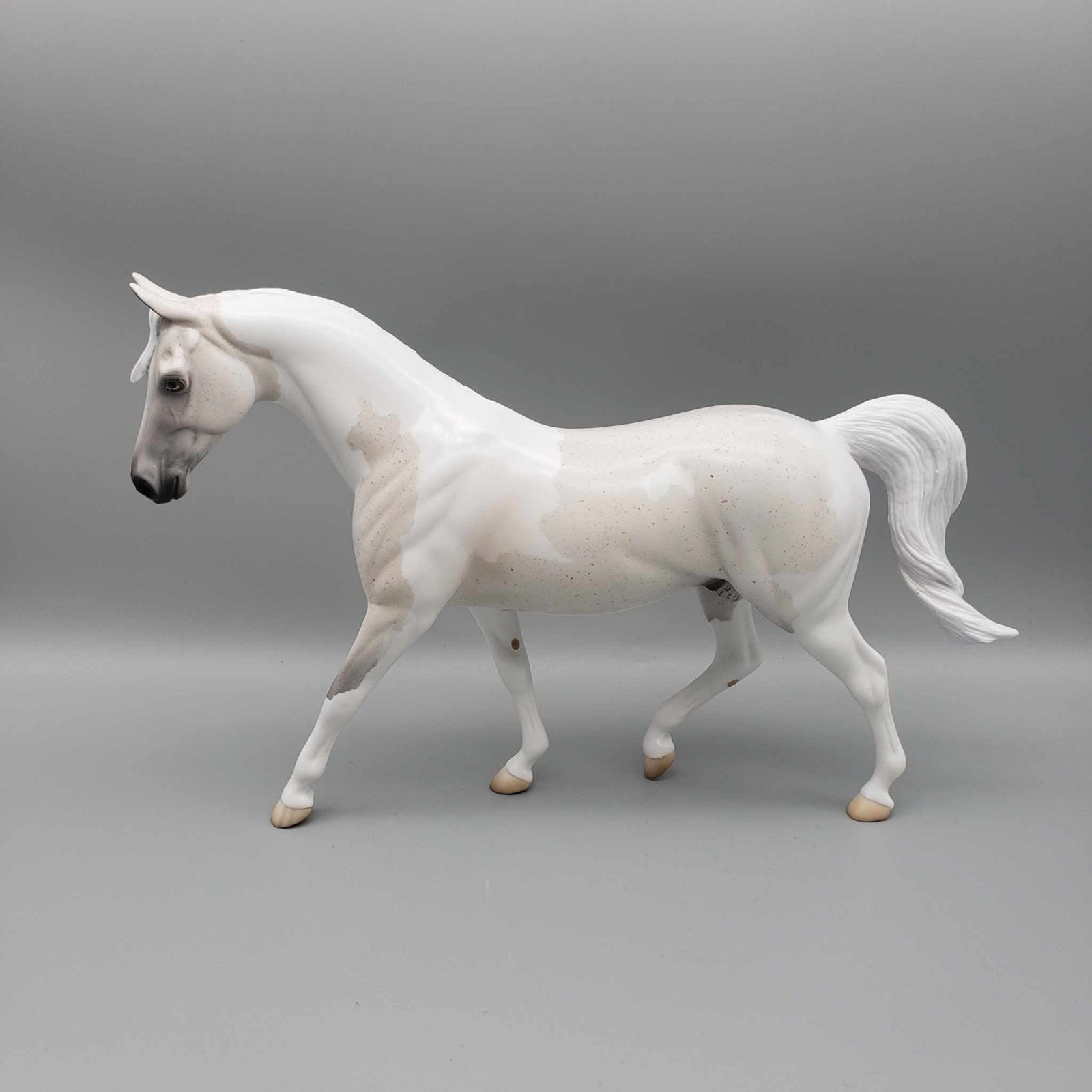 Peppermint Bark LE6 Fleabitten Flaxen Chestnut Tobiano Pony By Angela Marleau Holiday Sale HS23