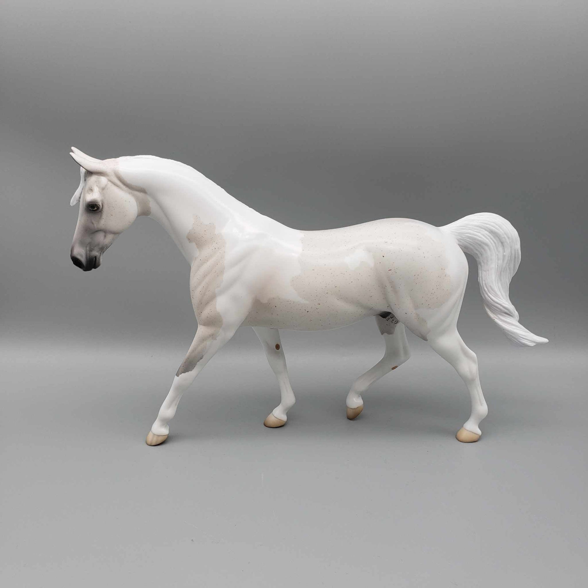 Peppermint Bark LE6 Fleabitten Flaxen Chestnut Tobiano Pony By Angela Marleau Holiday Sale HS23