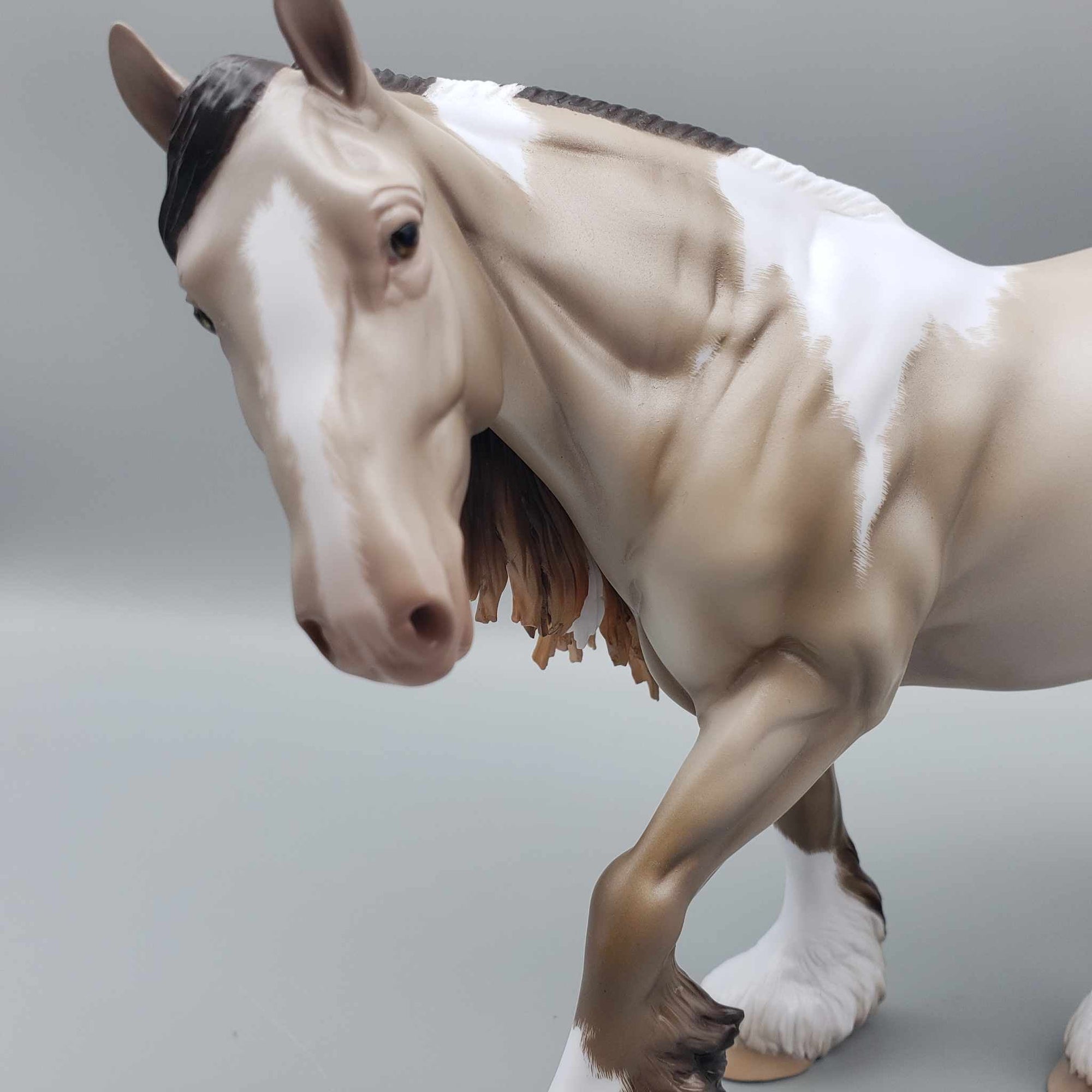 Cream &amp; Sugar OOAK Smoky Black Pearl Tobiano Cob By Ellen Robbins Best Offers 9/5/23