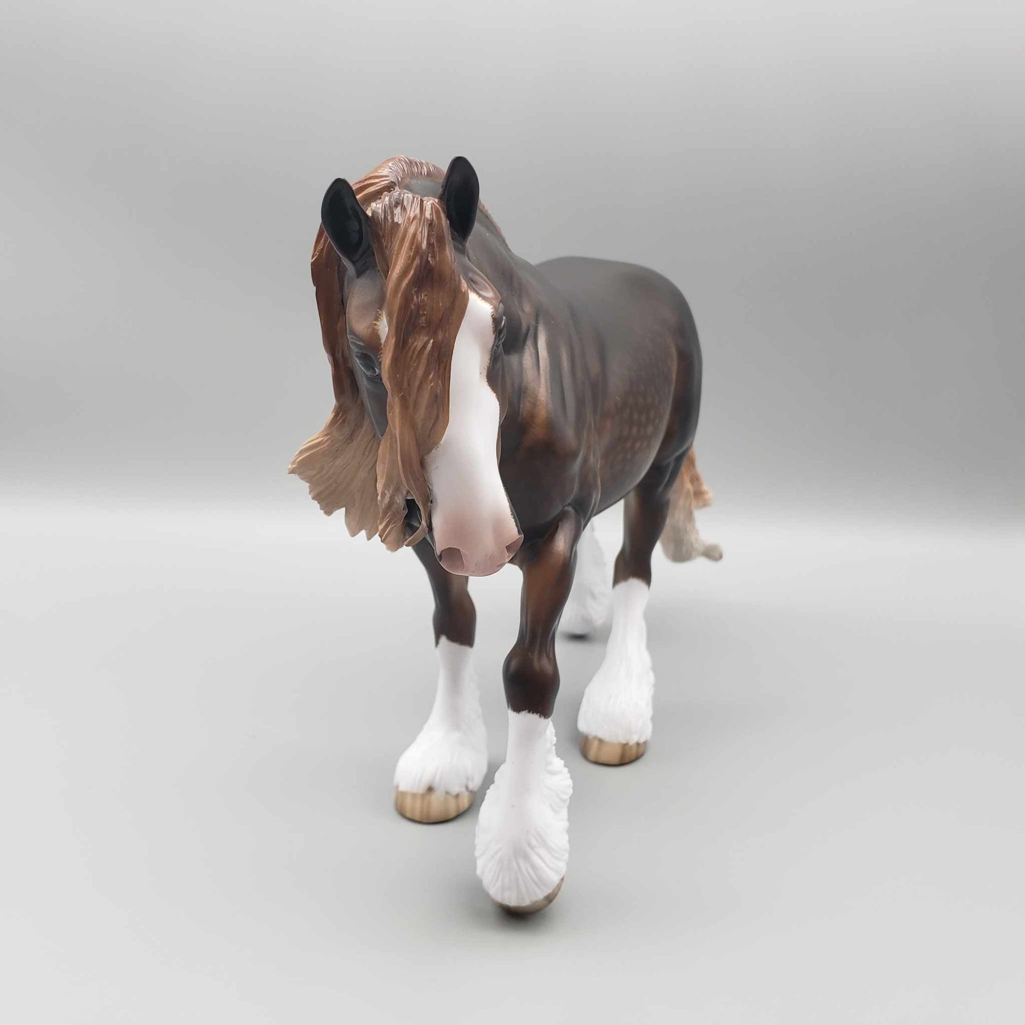 Hot Carmel OOAK Chocolate Sorrel Dappled Irish Cob By Sheryl Leisure Best Offers 9/5/23