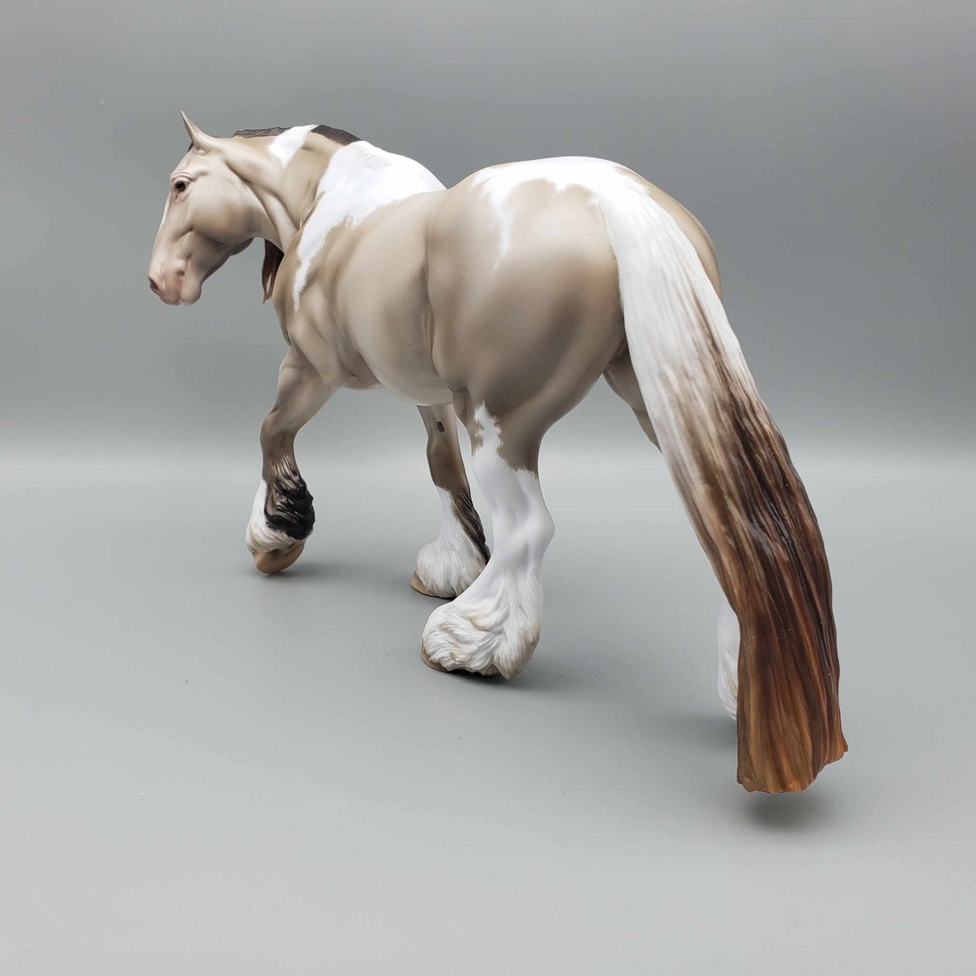 Cream &amp; Sugar OOAK Smoky Black Pearl Tobiano Cob By Ellen Robbins Best Offers 9/5/23