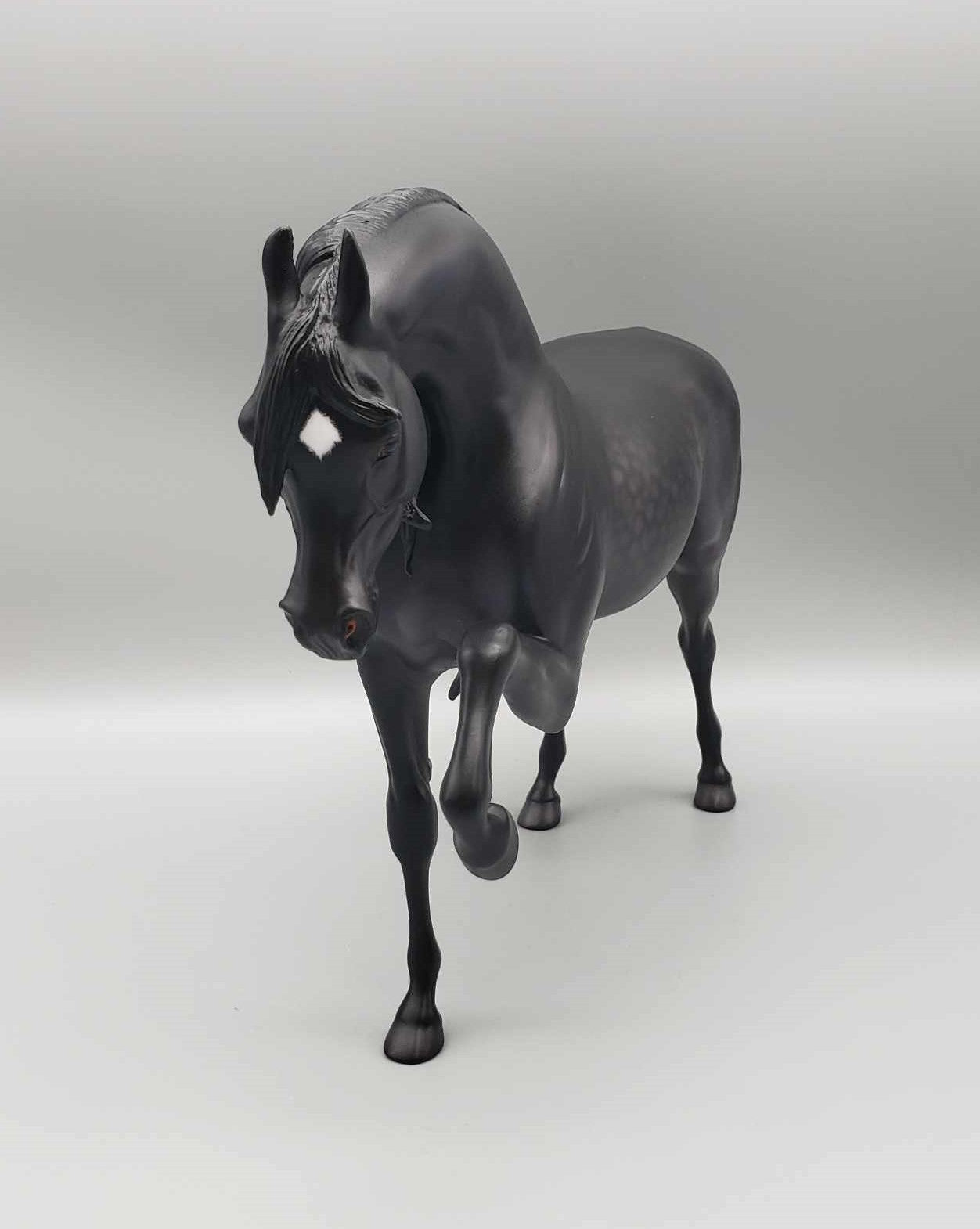 Stealth OOAK Dappled Black Extreme Custom Arabian Stallion By Caroline Boydston Best Offer 11/20/23