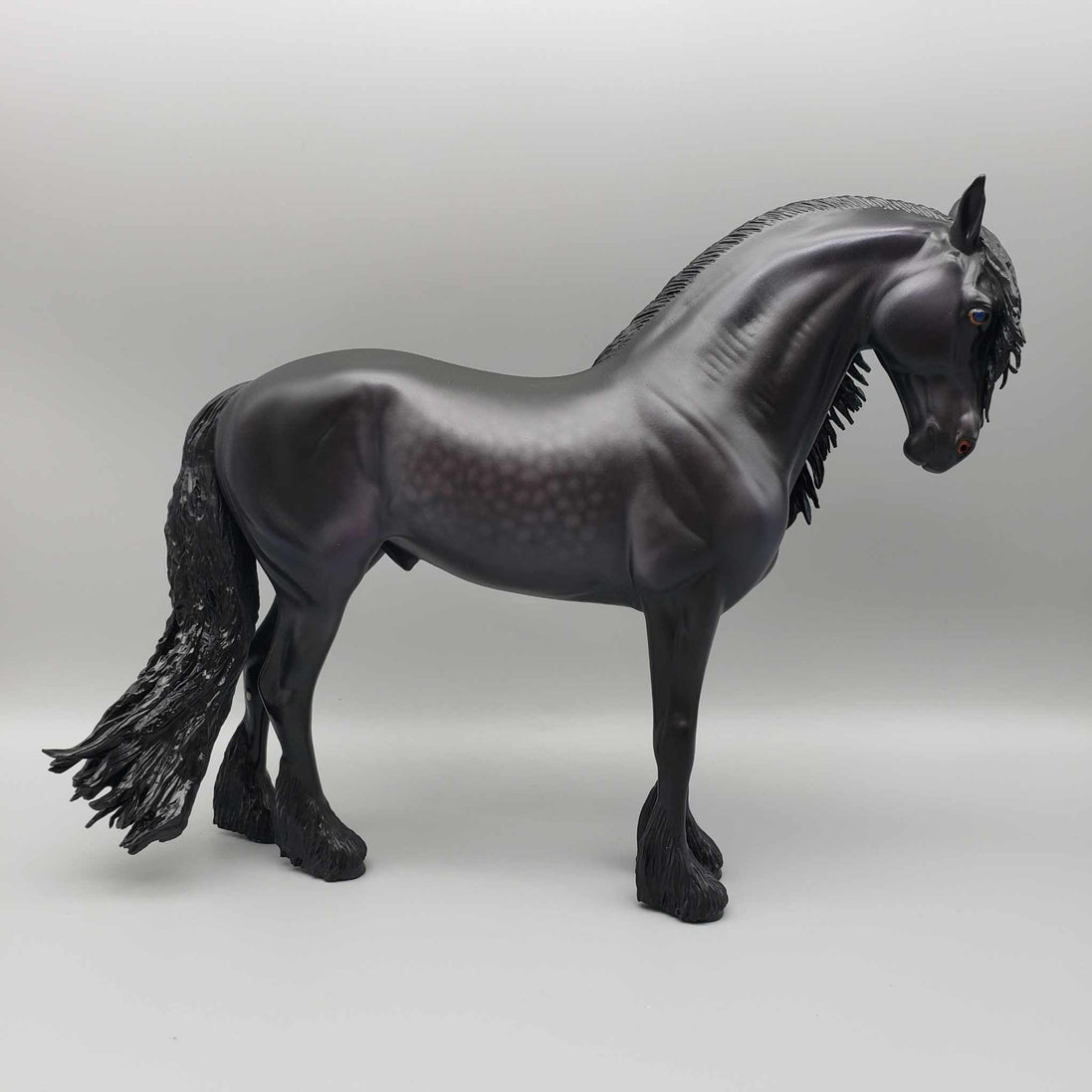 Warhawk OOAK Dappled Black Frisian Andalusian By Caroline Boydston Best Offer 11/13/23