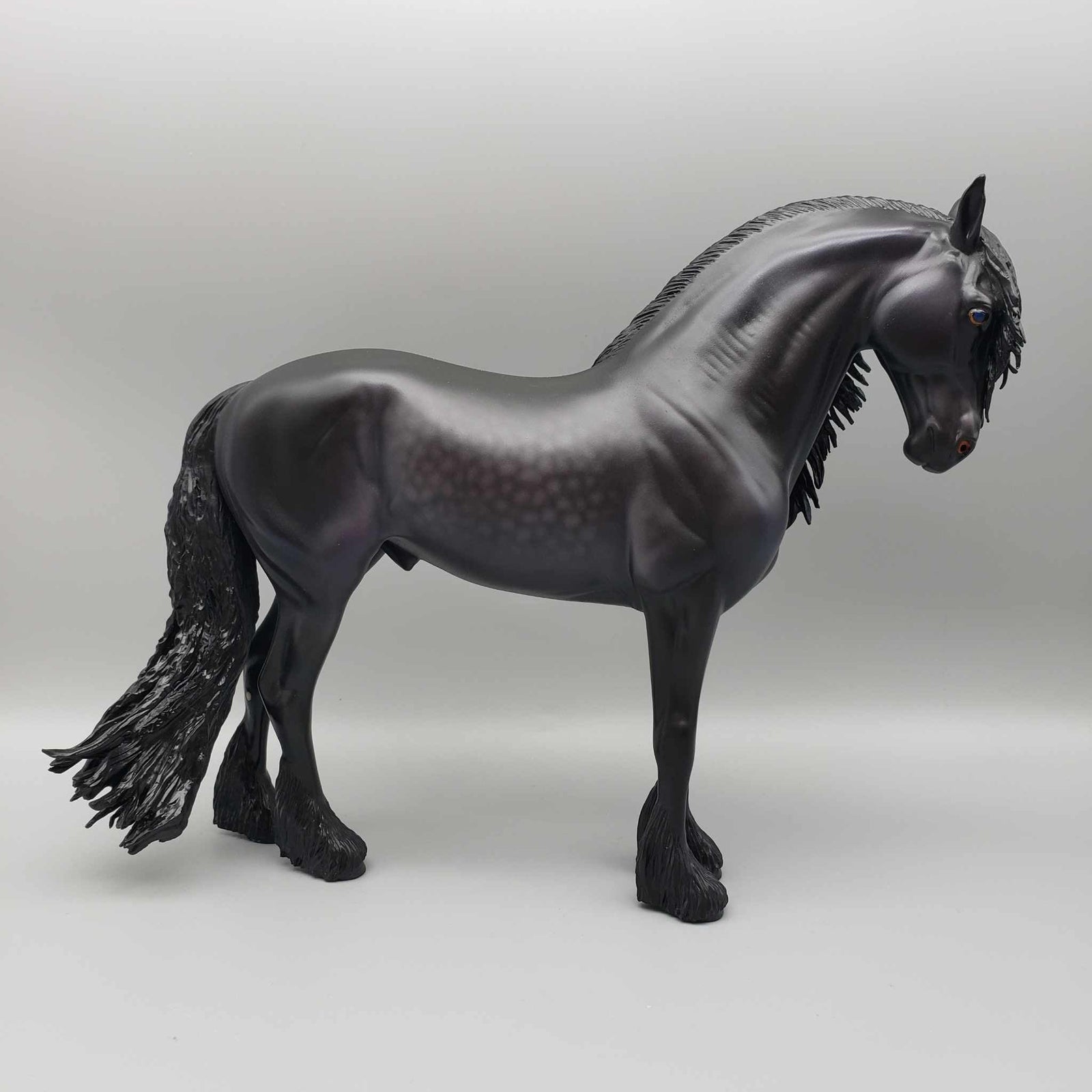 Warhawk OOAK Dappled Black Frisian Andalusian By Caroline Boydston Best Offer 11/13/23