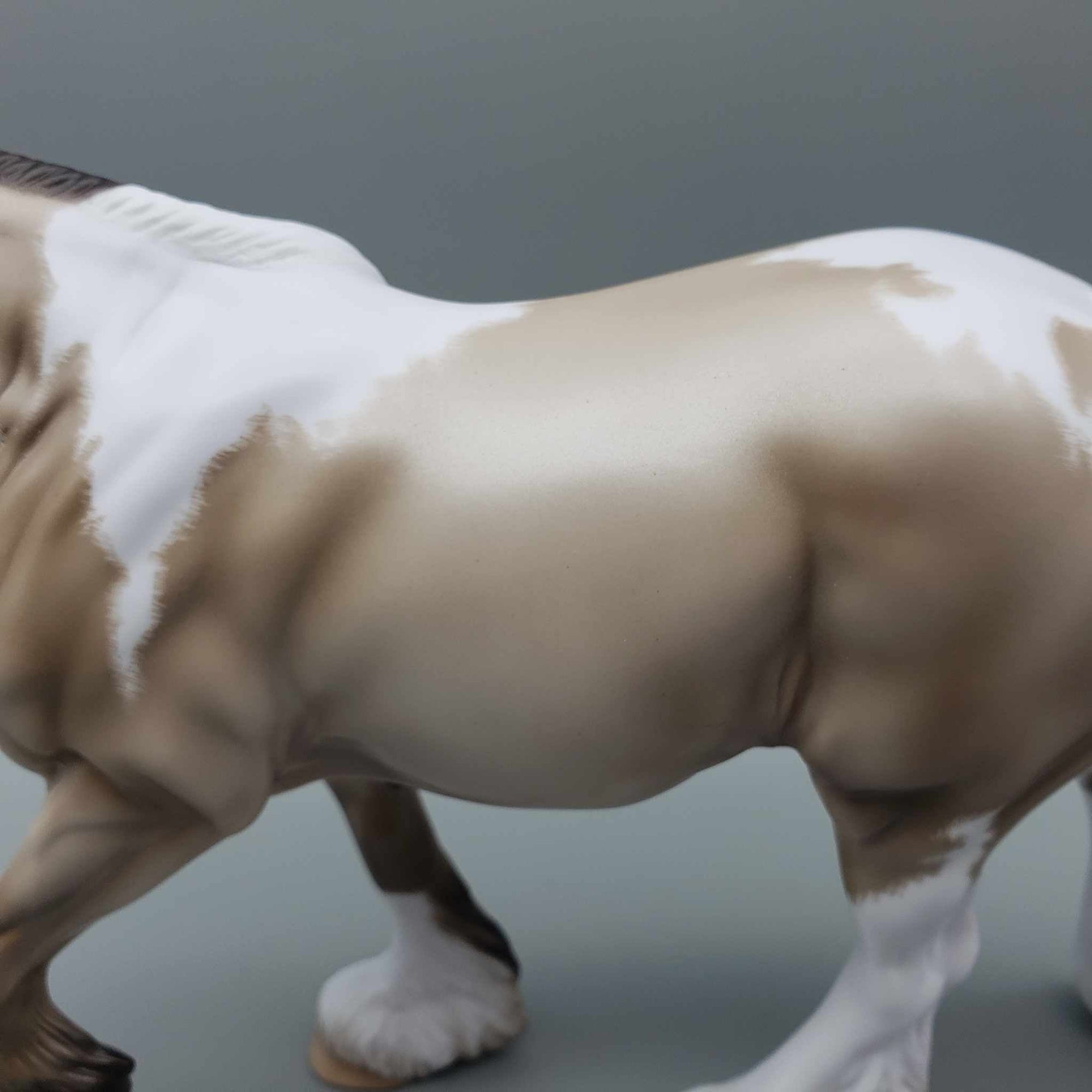 Cream &amp; Sugar OOAK Smoky Black Pearl Tobiano Cob By Ellen Robbins Best Offers 9/5/23