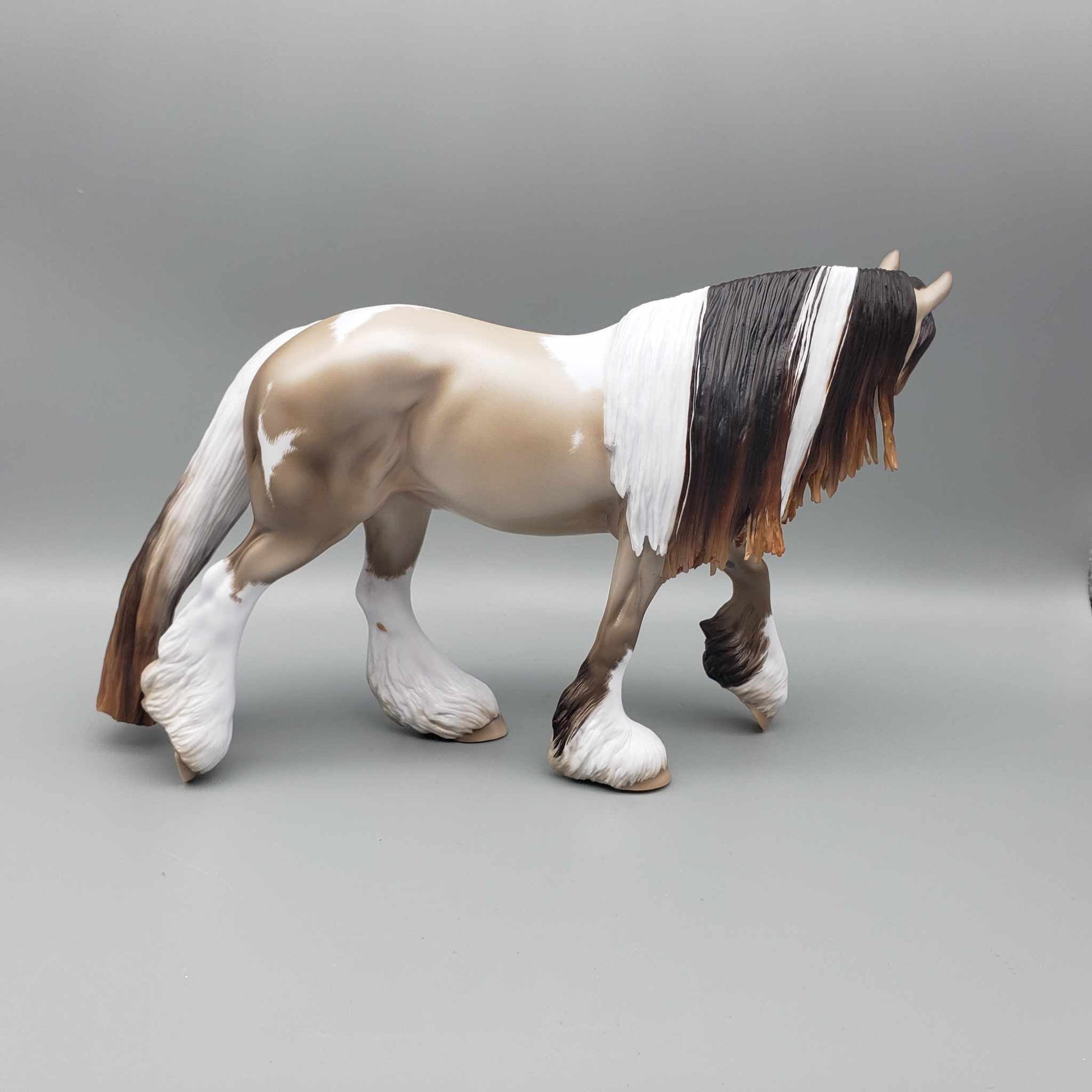 Cream &amp; Sugar OOAK Smoky Black Pearl Tobiano Cob By Ellen Robbins Best Offers 9/5/23