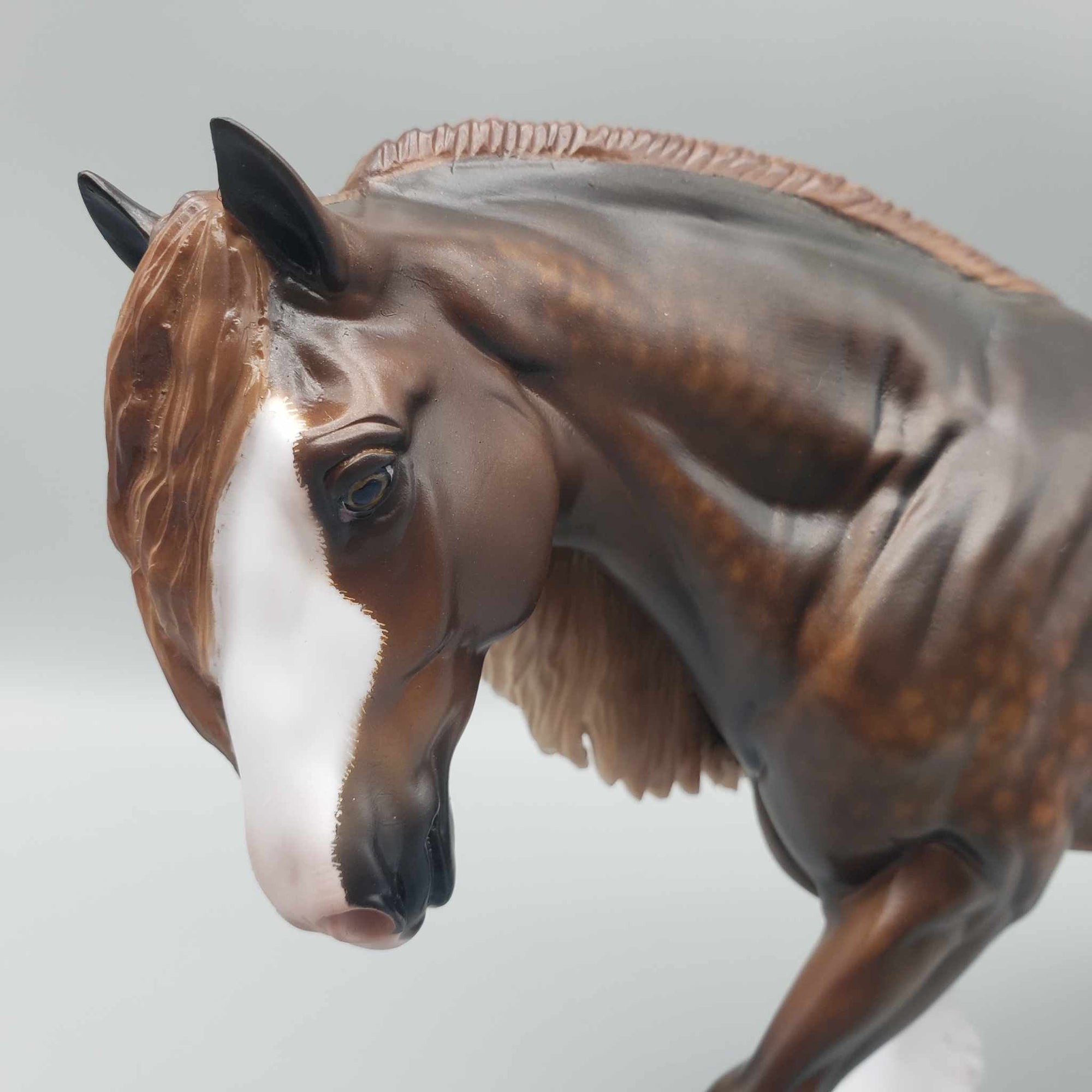 Hot Carmel OOAK Chocolate Sorrel Dappled Irish Cob By Sheryl Leisure Best Offers 9/5/23