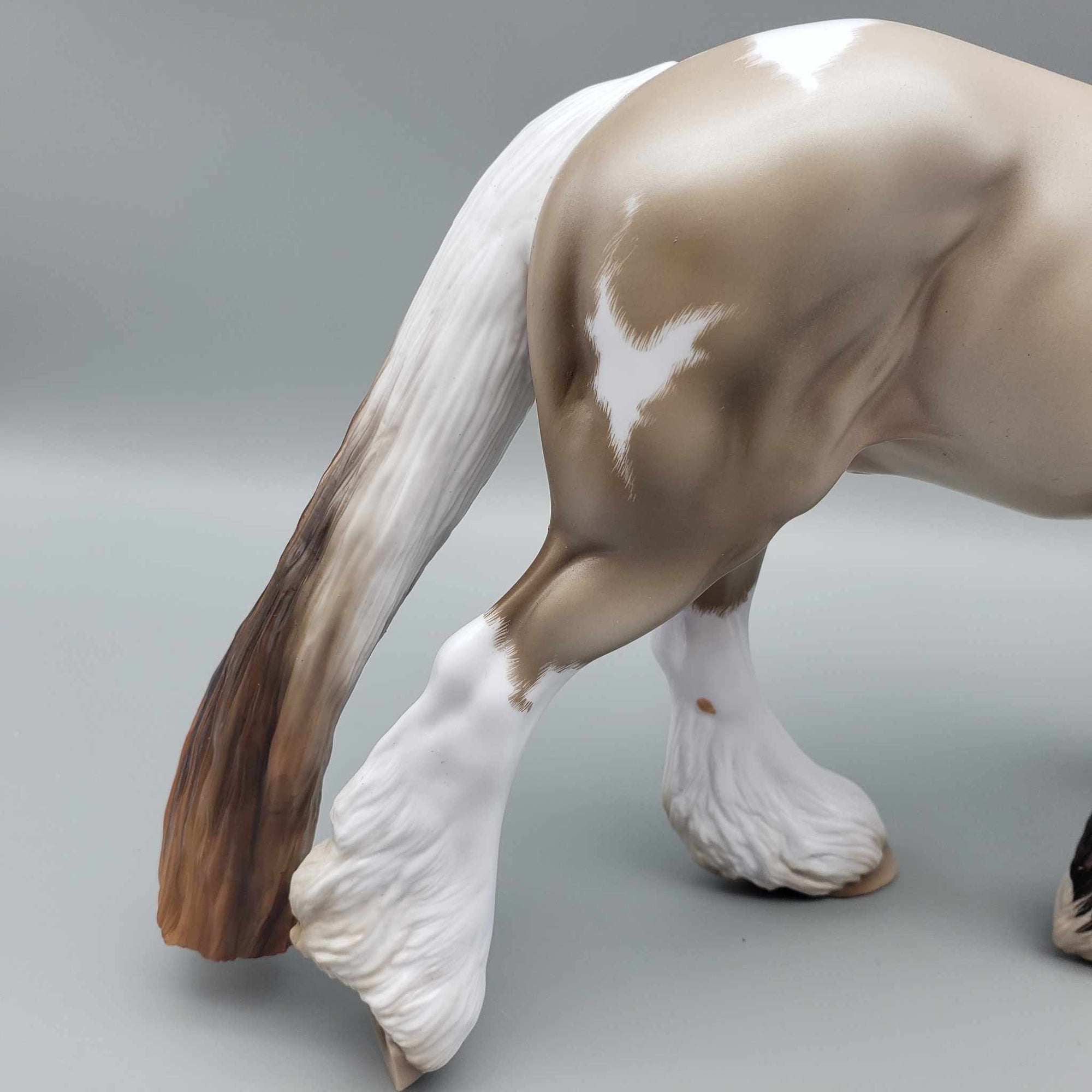 Cream &amp; Sugar OOAK Smoky Black Pearl Tobiano Cob By Ellen Robbins Best Offers 9/5/23