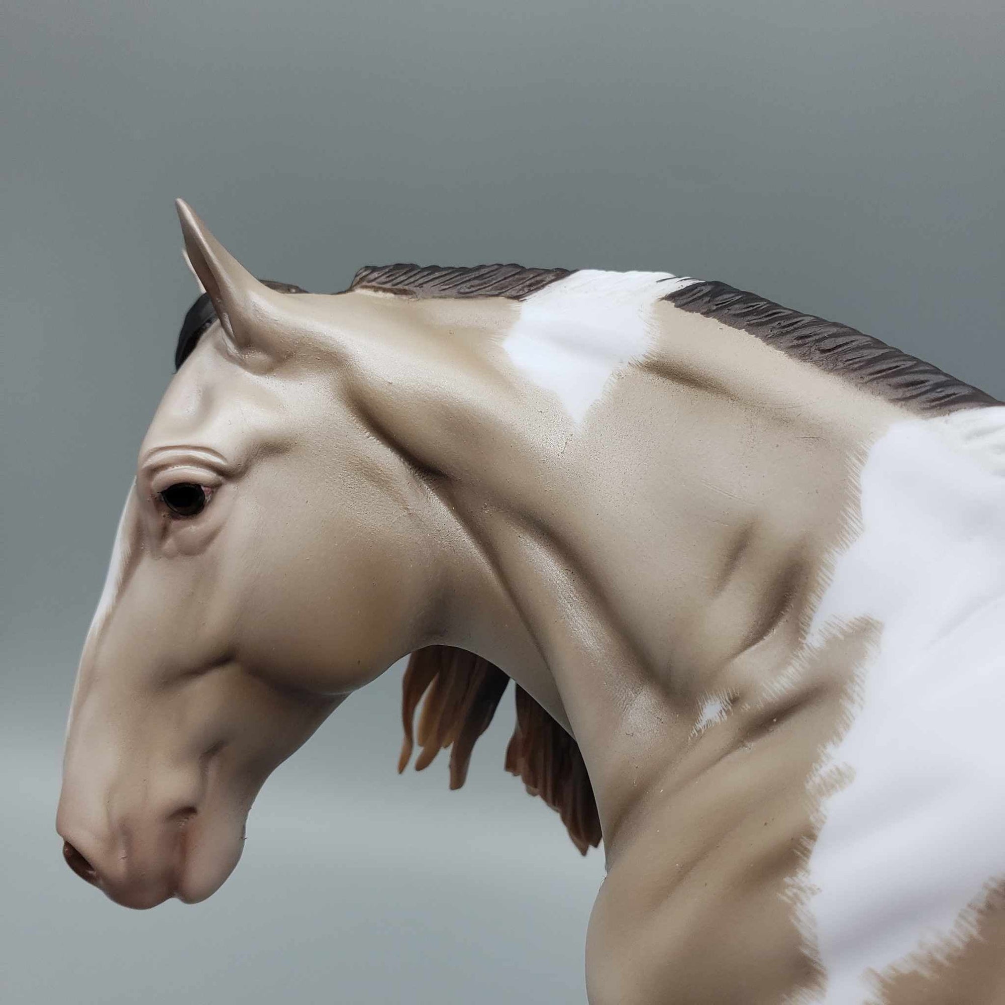 Cream &amp; Sugar OOAK Smoky Black Pearl Tobiano Cob By Ellen Robbins Best Offers 9/5/23