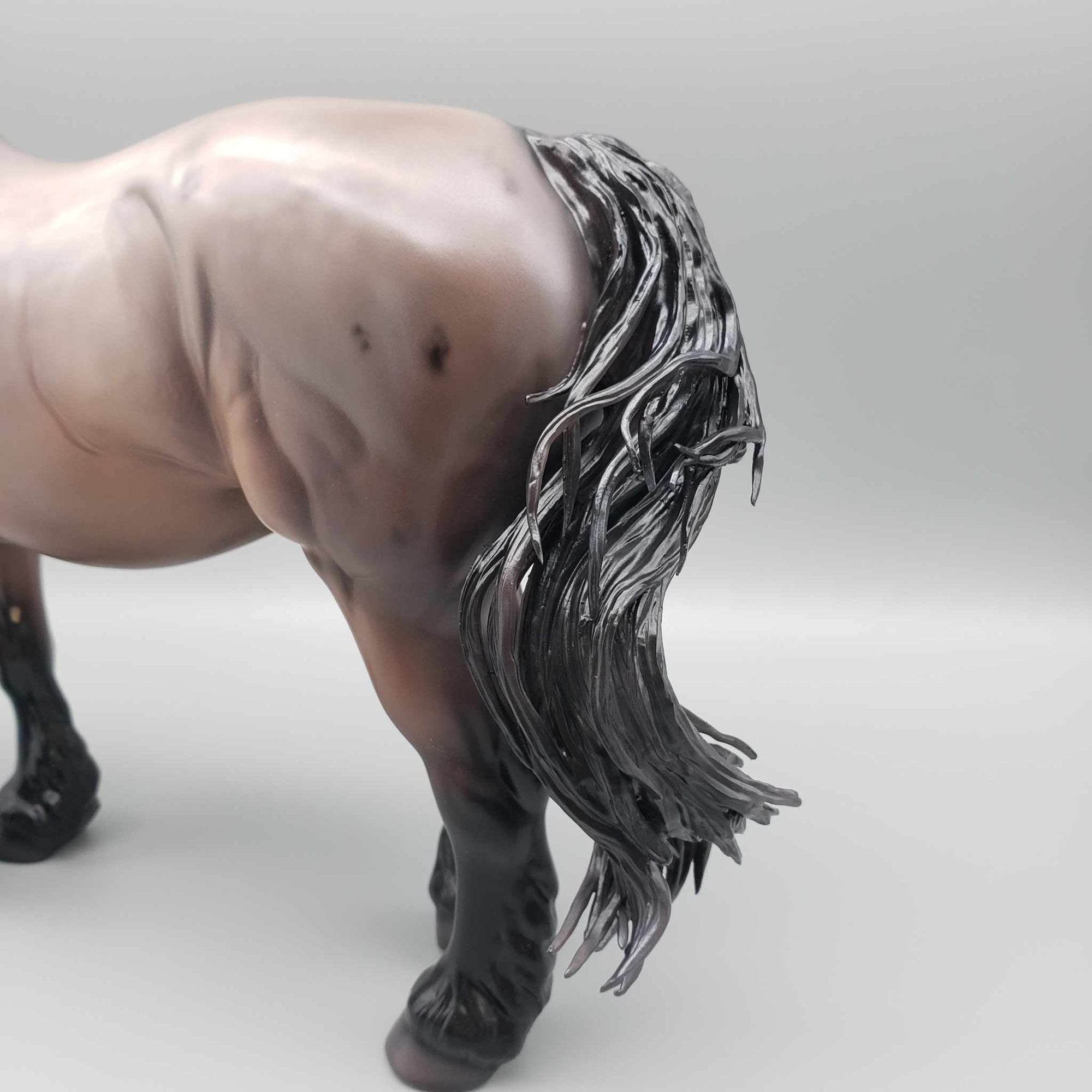 Embraer OOAK Dappled Bay Roan Heavy Draft Mare By Caroline Boydston Best Offer 11/6/23