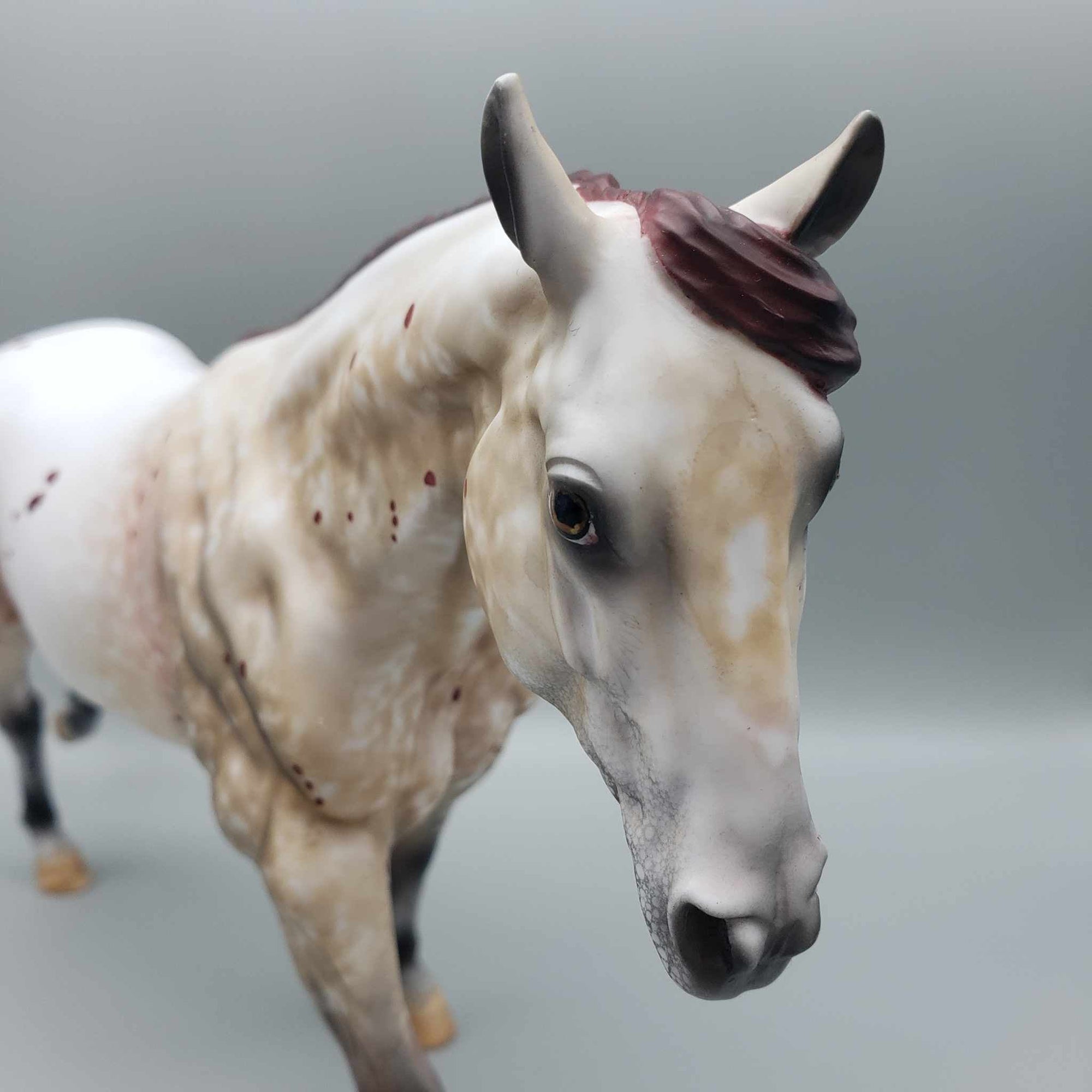 Patrizio OOAK Appaloosa Running Stock Horse By Al Katt Fall Facebook Auction 9/23