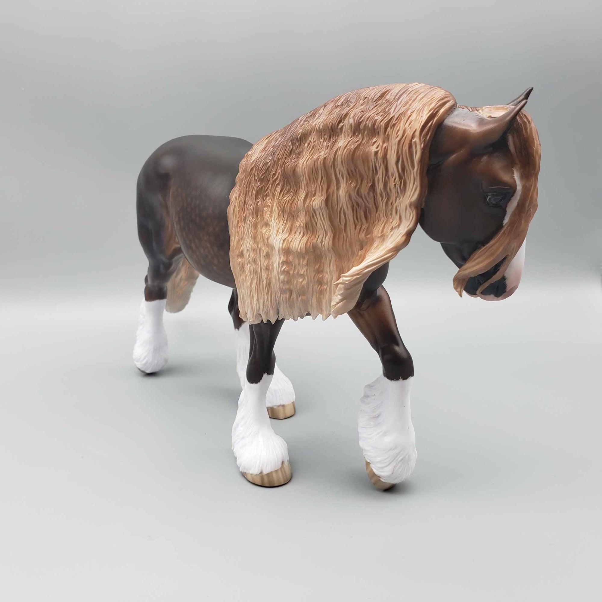 Hot Carmel OOAK Chocolate Sorrel Dappled Irish Cob By Sheryl Leisure Best Offers 9/5/23