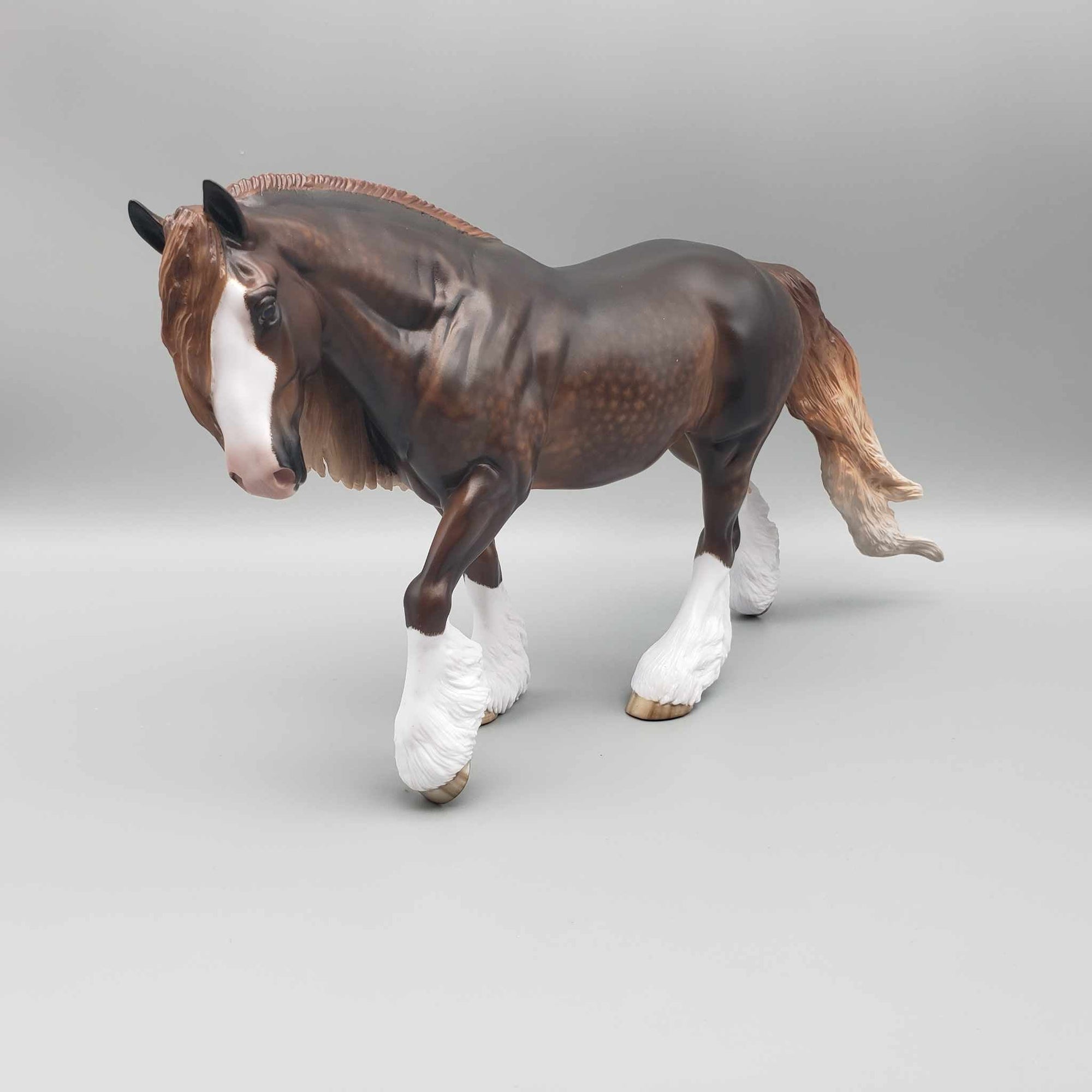 Hot Carmel OOAK Chocolate Sorrel Dappled Irish Cob By Sheryl Leisure Best Offers 9/5/23