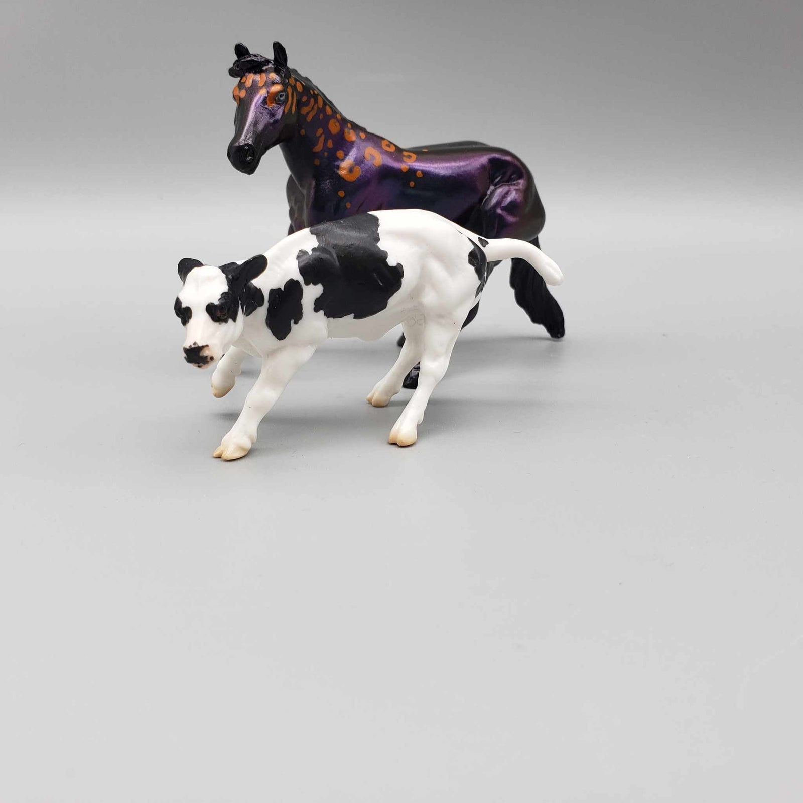 Threnkrek & Calf OOAK Colorshift Black Blacklight Reactive Cutter & Alien Calf Chip LE-30 By Jess Hamill Moonlight Madness 2023 MM23