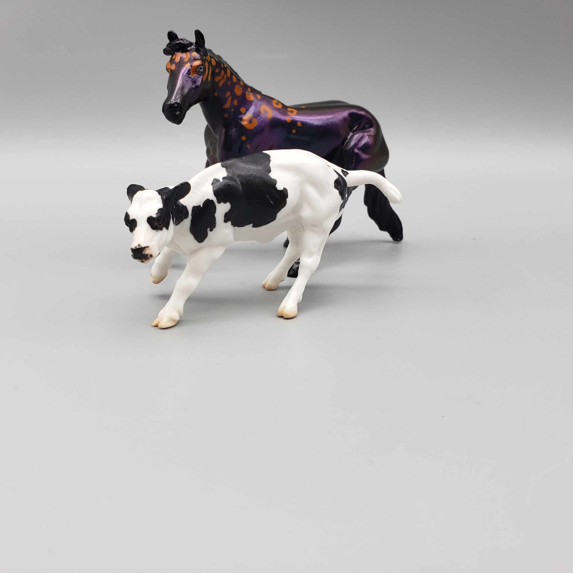 Threnkrek & Calf OOAK Colorshift Black Blacklight Reactive Cutter & Alien Calf Chip LE-30 By Jess Hamill Moonlight Madness 2023 MM23