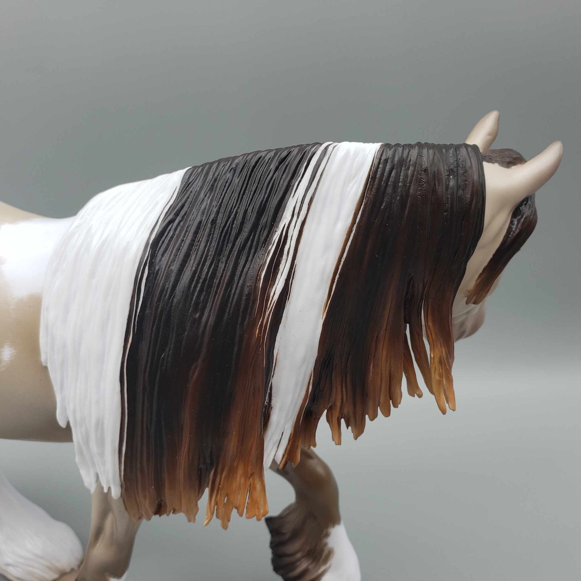 Cream &amp; Sugar OOAK Smoky Black Pearl Tobiano Cob By Ellen Robbins Best Offers 9/5/23