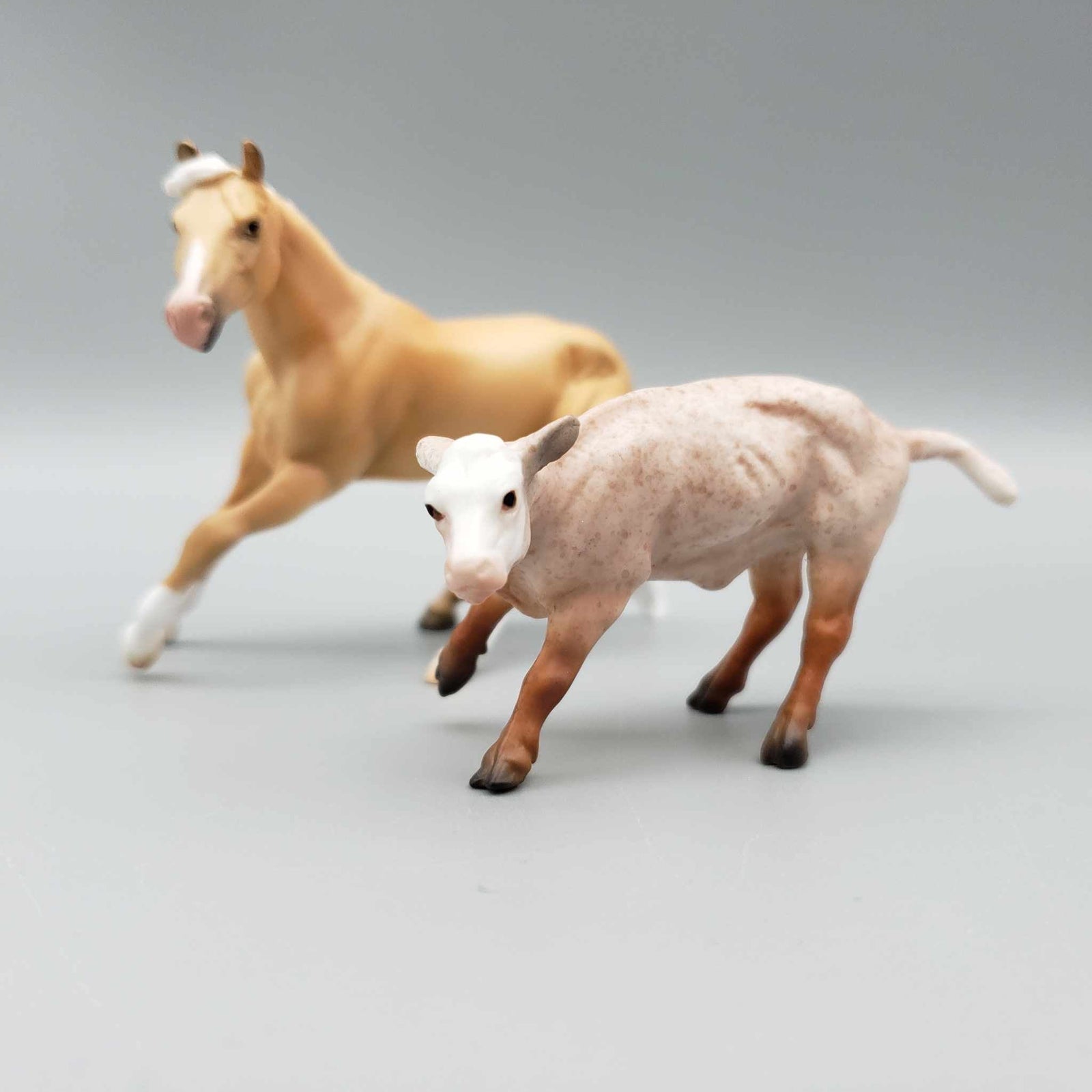 Ursa and Major OOAK Palomino Cutter Chip and Strawberry Roan Calf Sel By Angela Marleau Fall Into Autumn Random Drop Sale 9/23