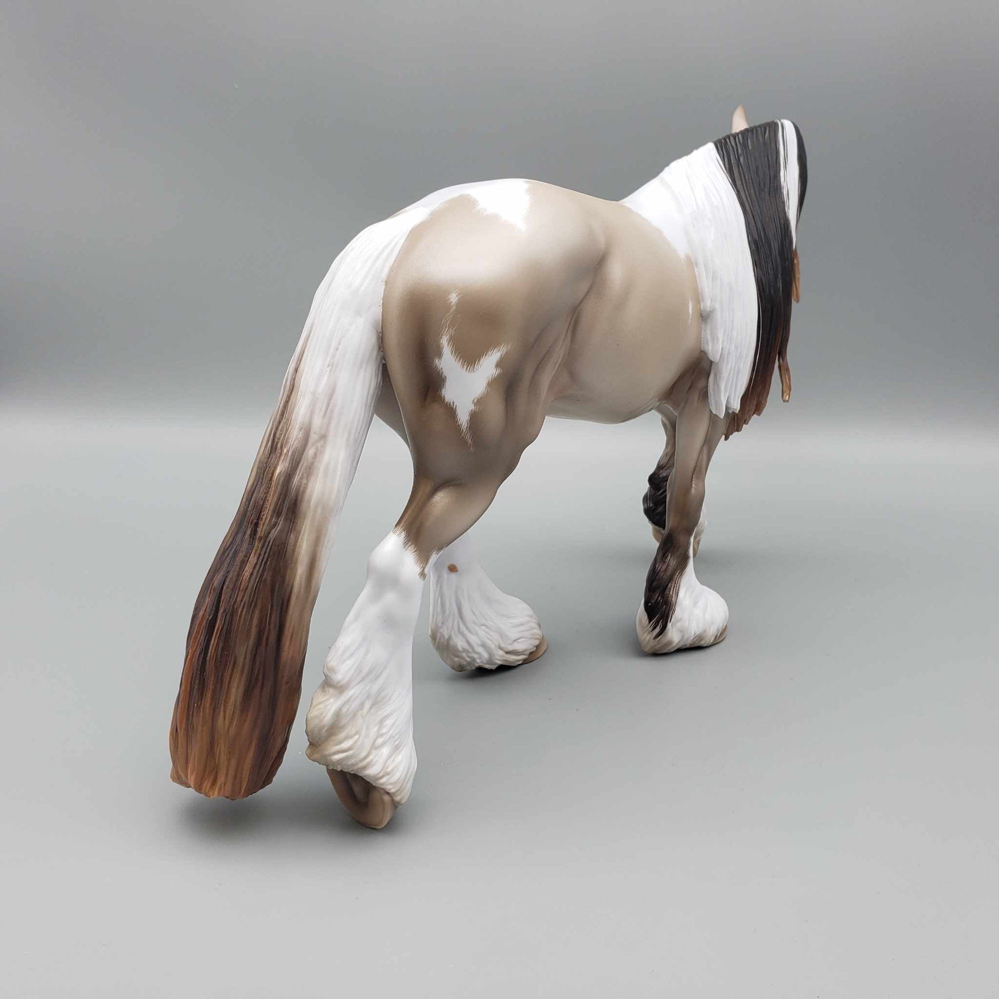 Cream &amp; Sugar OOAK Smoky Black Pearl Tobiano Cob By Ellen Robbins Best Offers 9/5/23