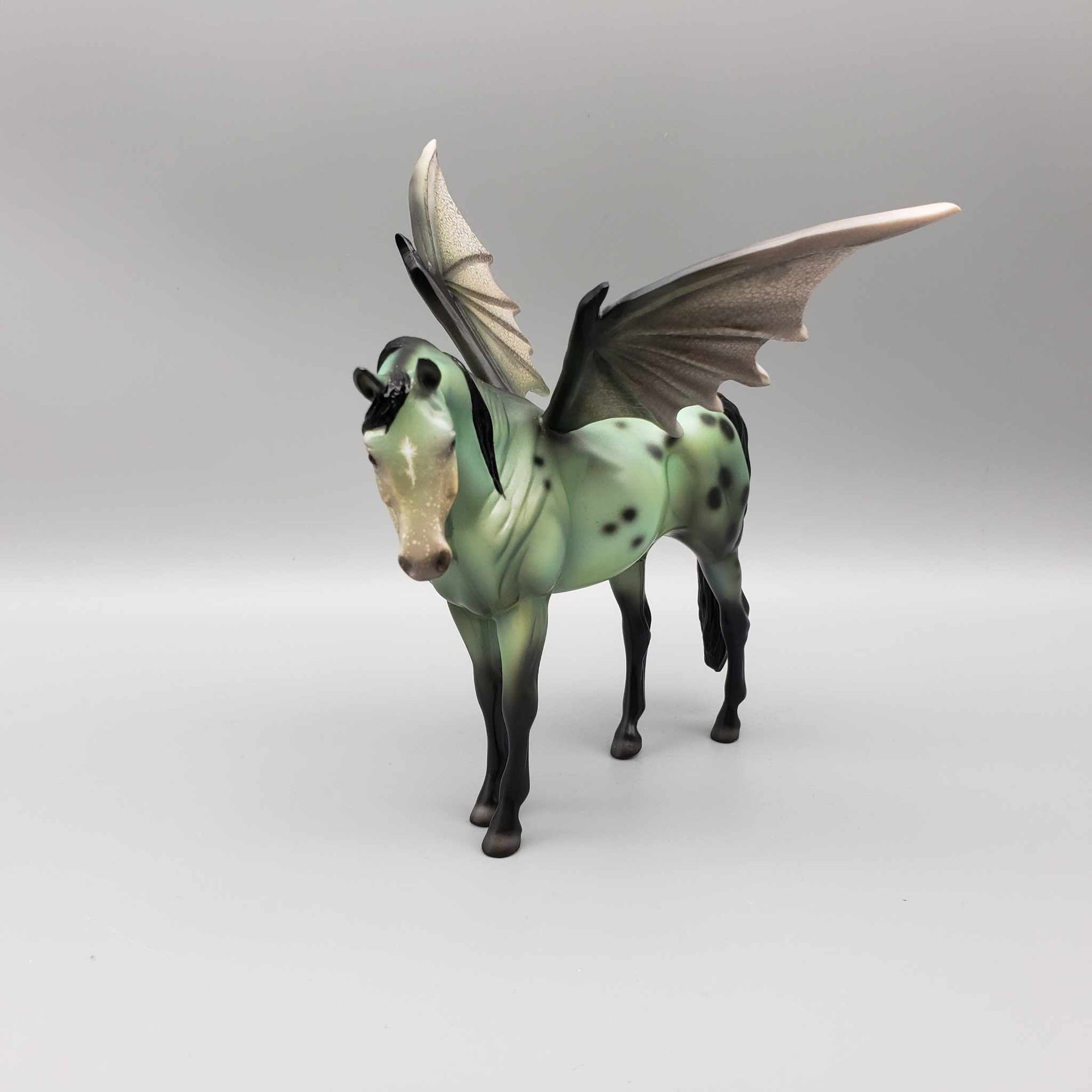 Elphie OOAK Green Deco Bat Wing Arabian Pebble By Ellen Robbins Moonlight Madness 2023 MM23