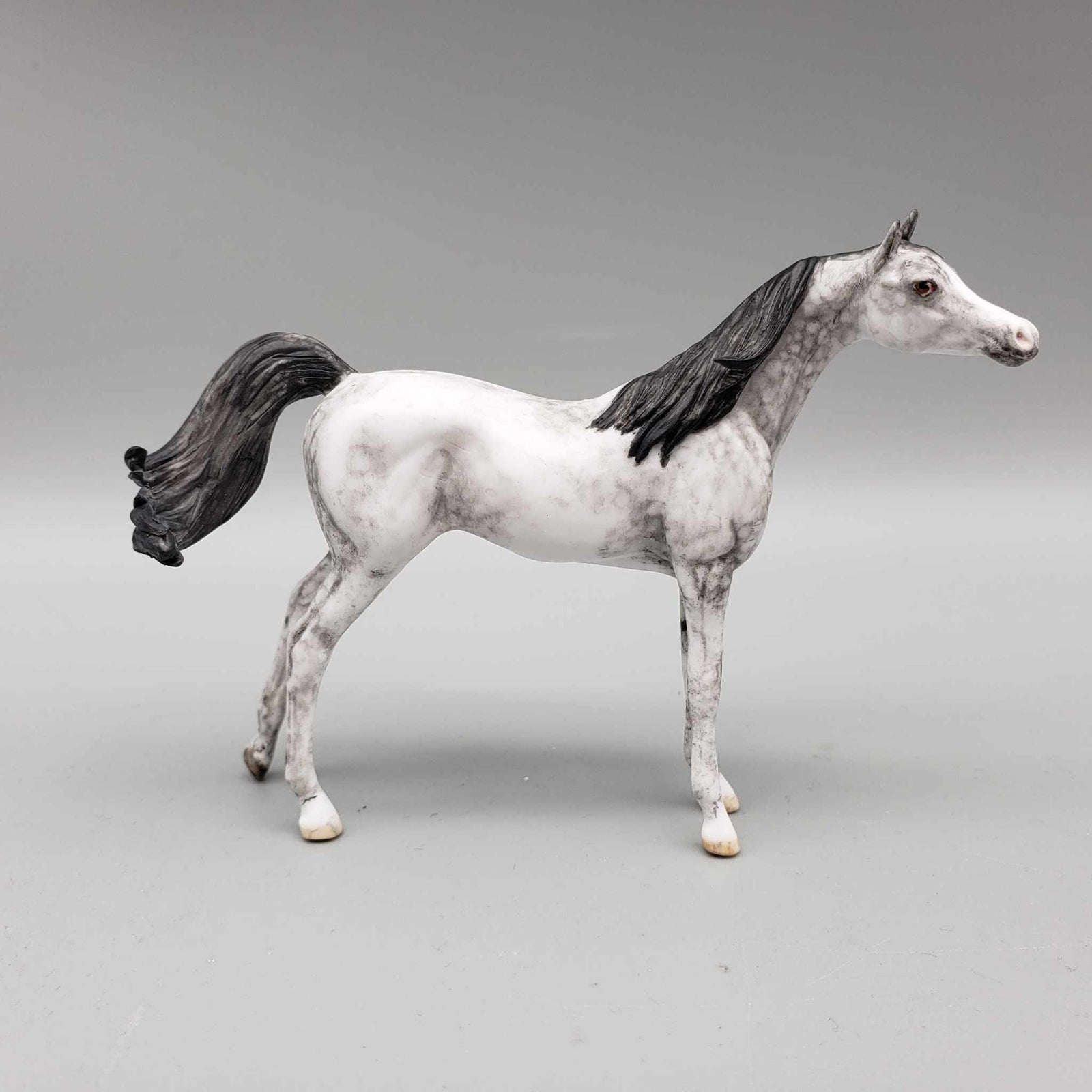 Rieve OOAK Dappled Gray Custom Arabian Chip By Andrea Thomason Holiday Sale HS23