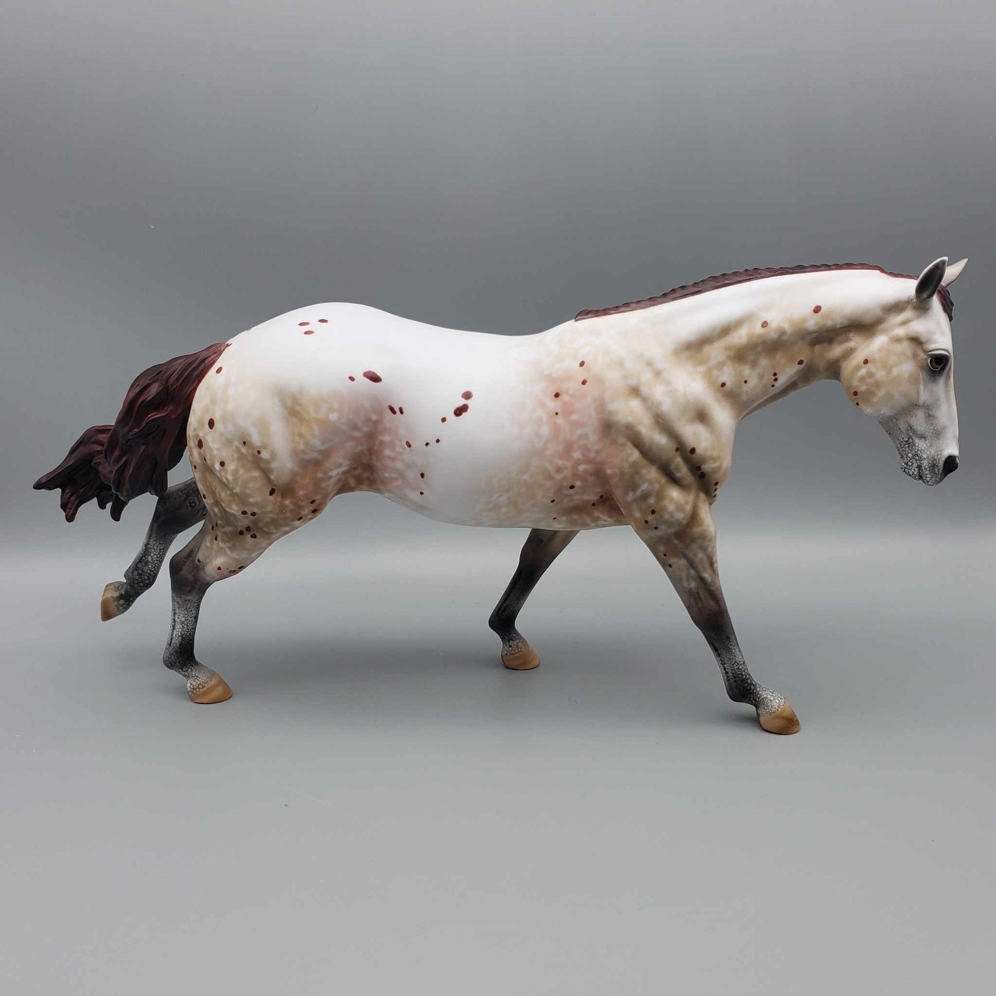 Patrizio OOAK Appaloosa Running Stock Horse By Al Katt Fall Facebook Auction 9/23
